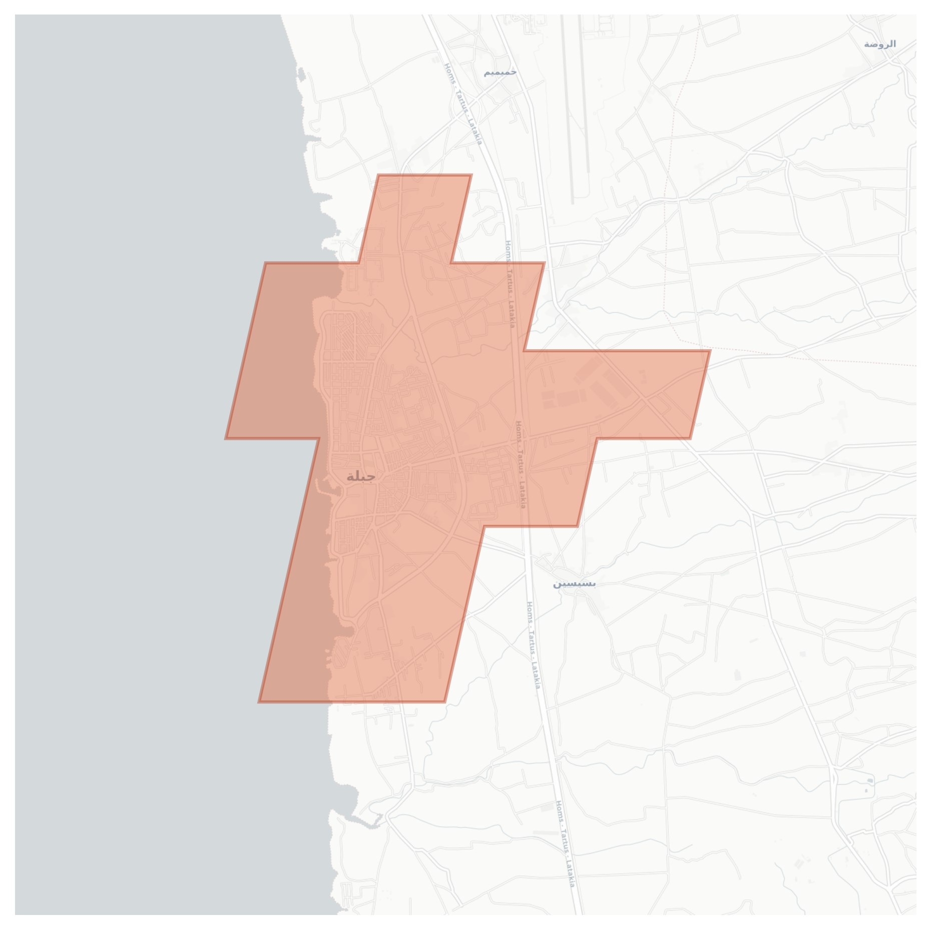 Jablah geographic map
