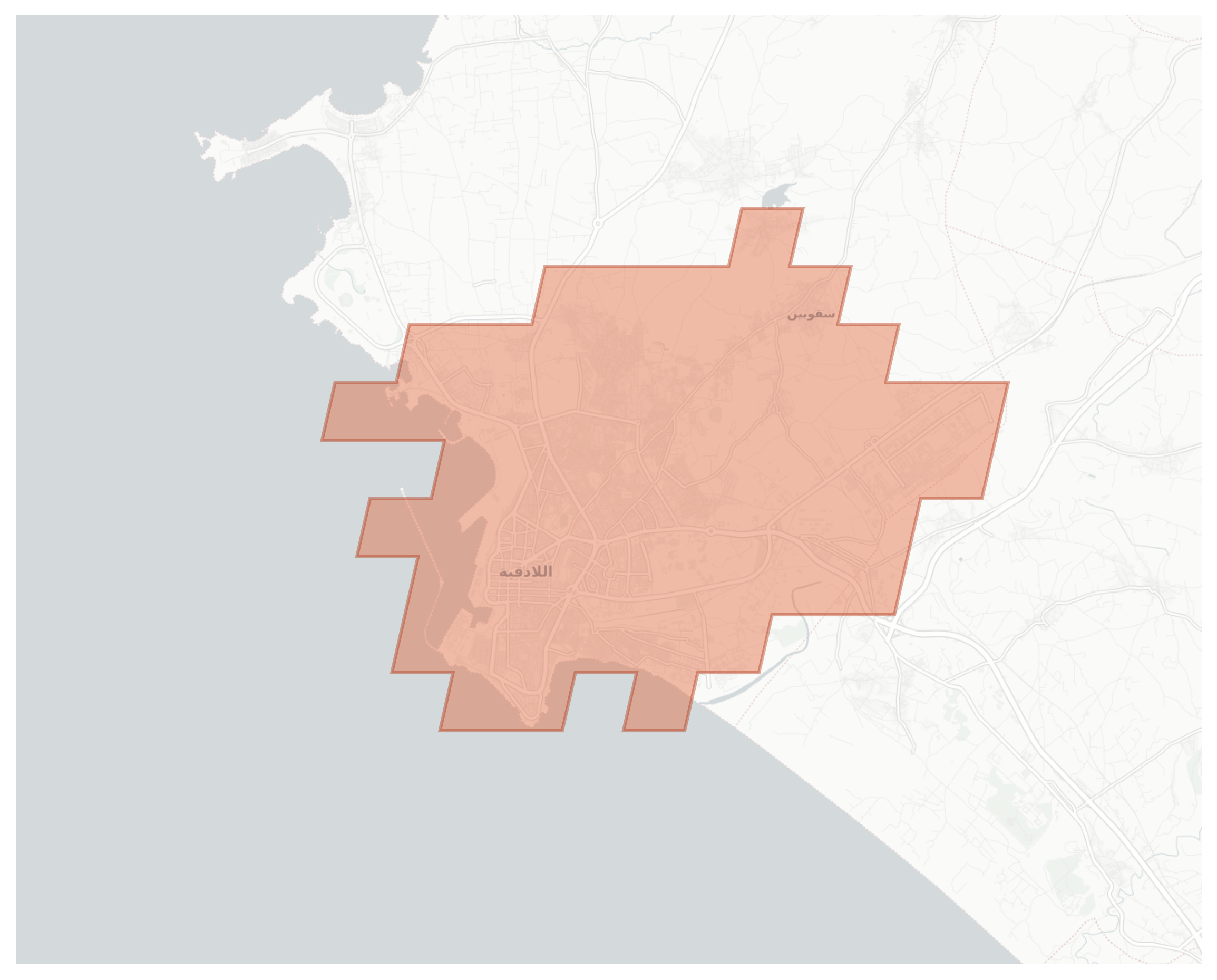 Latakia geographic map