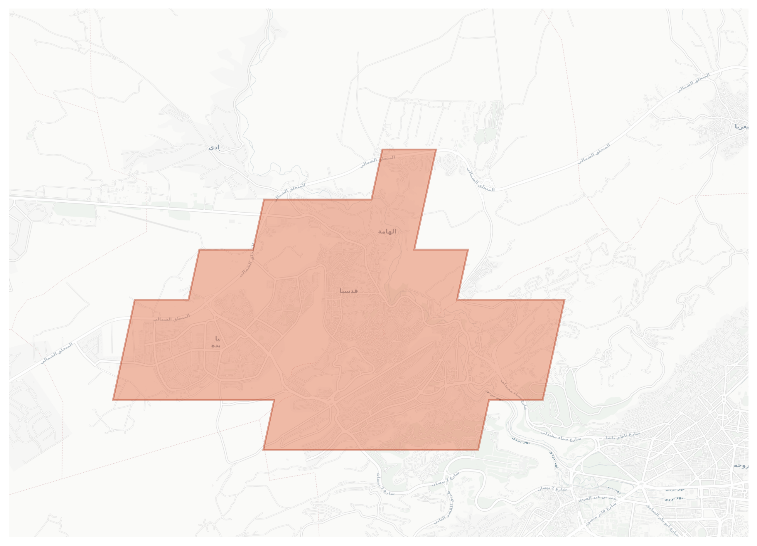 Qudsayya geographic map
