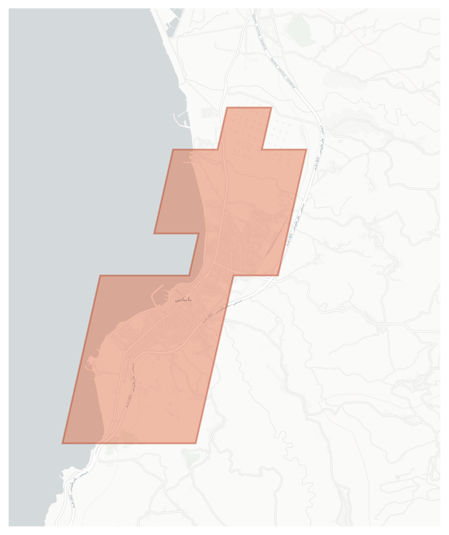 Baniyas geographic map