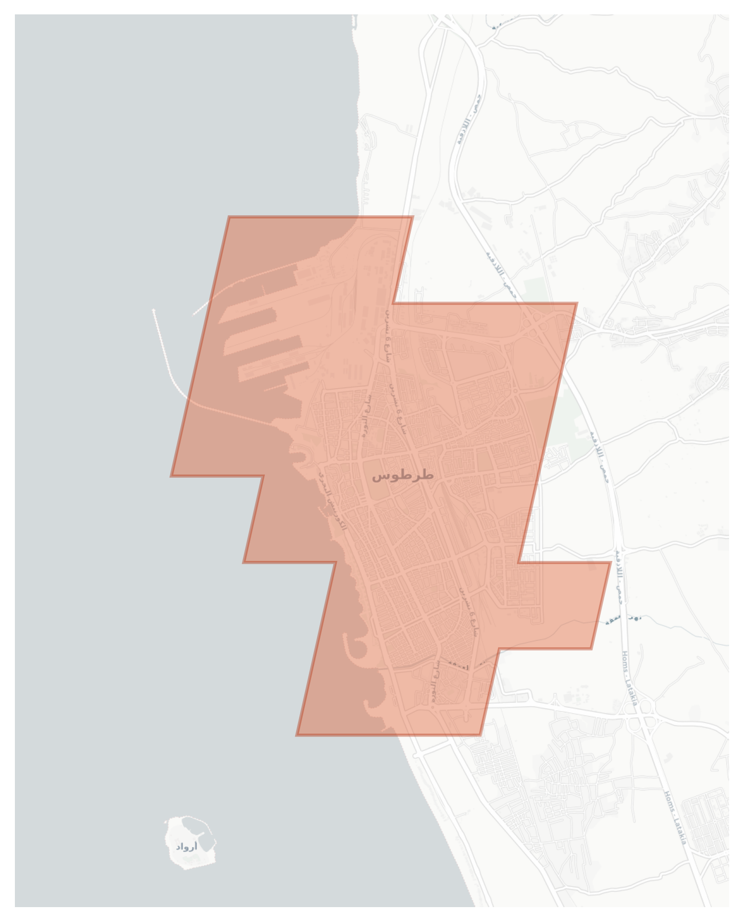 Tartus geographic map