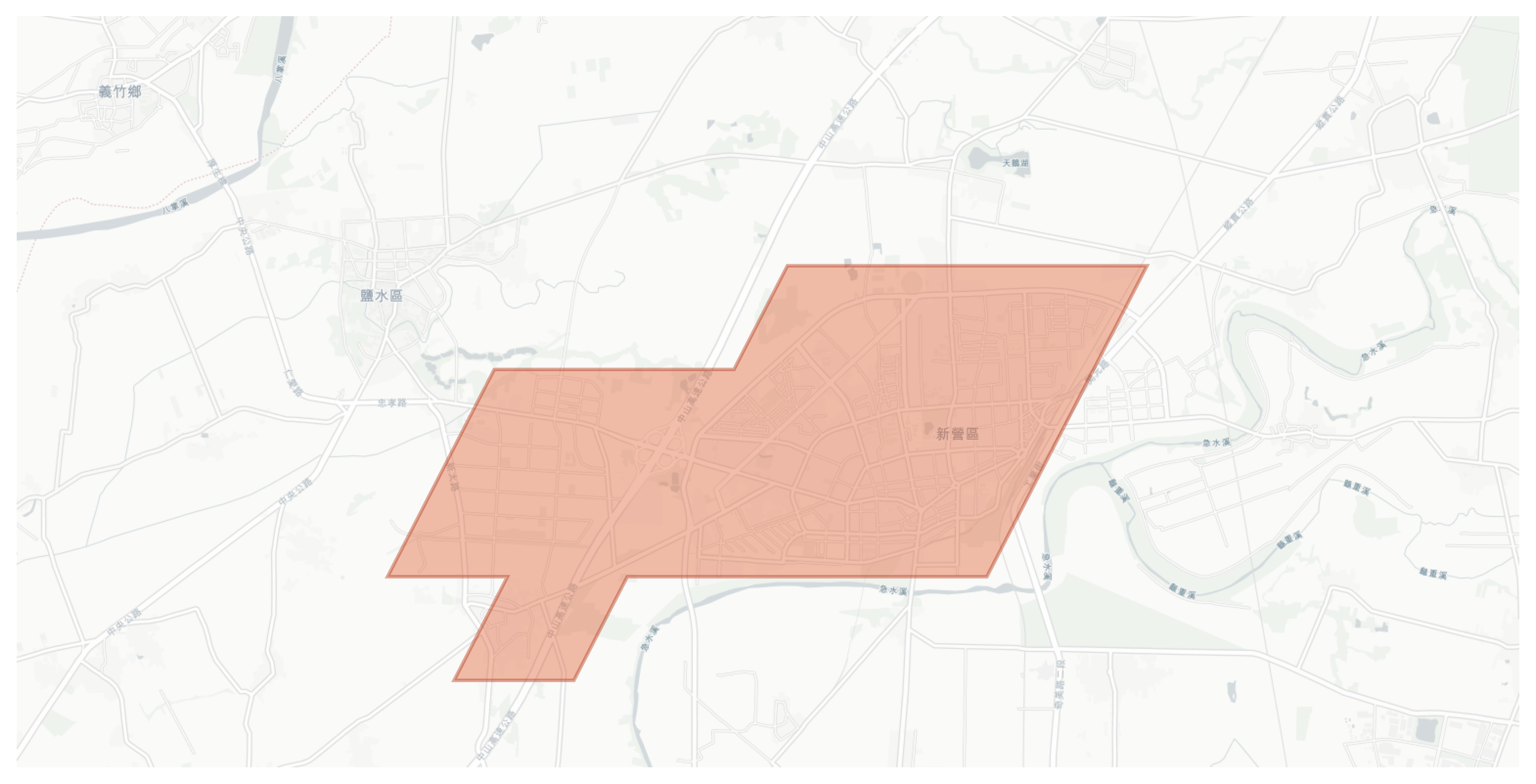 Xinying District geographic map