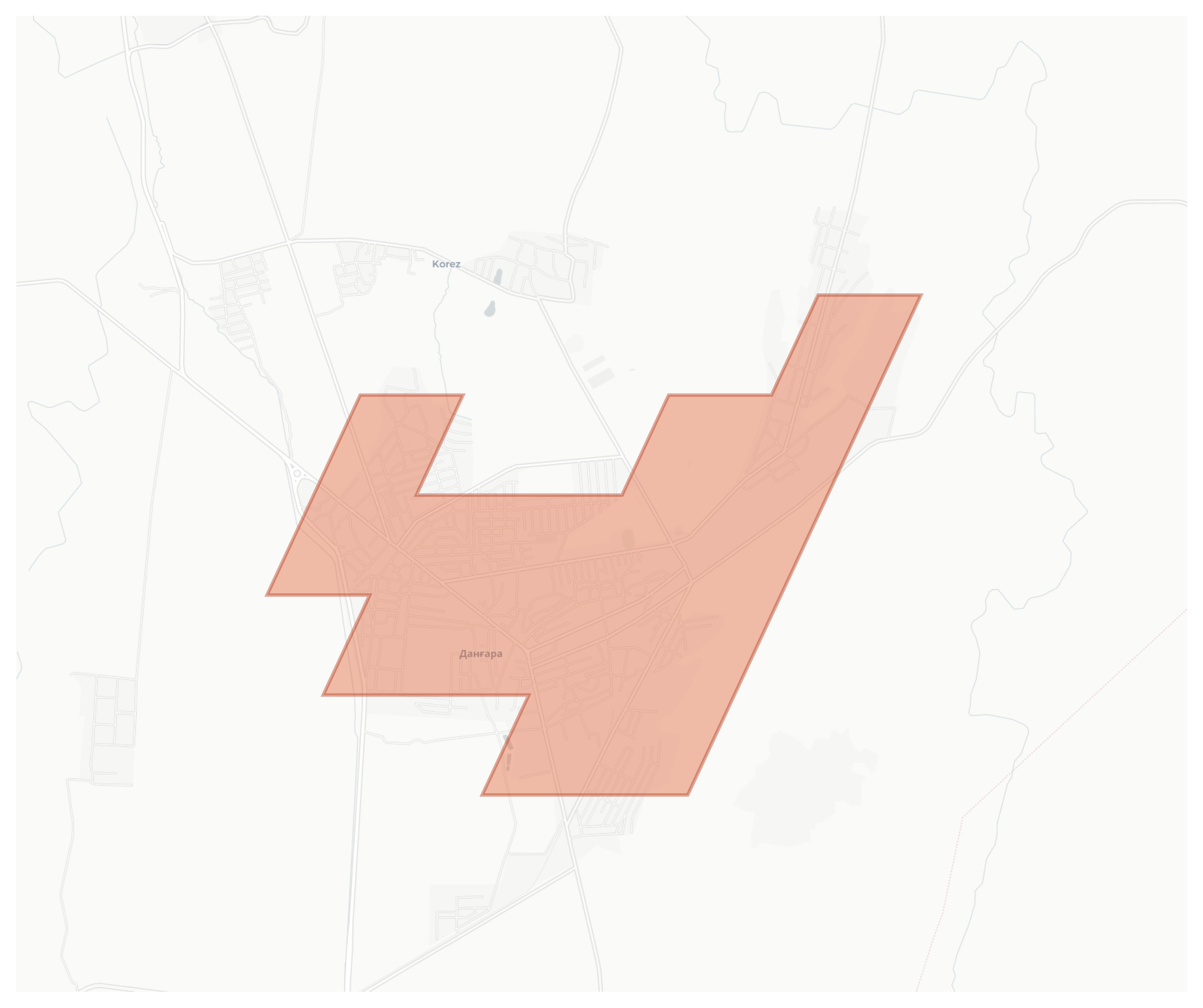 Danghara geographic map
