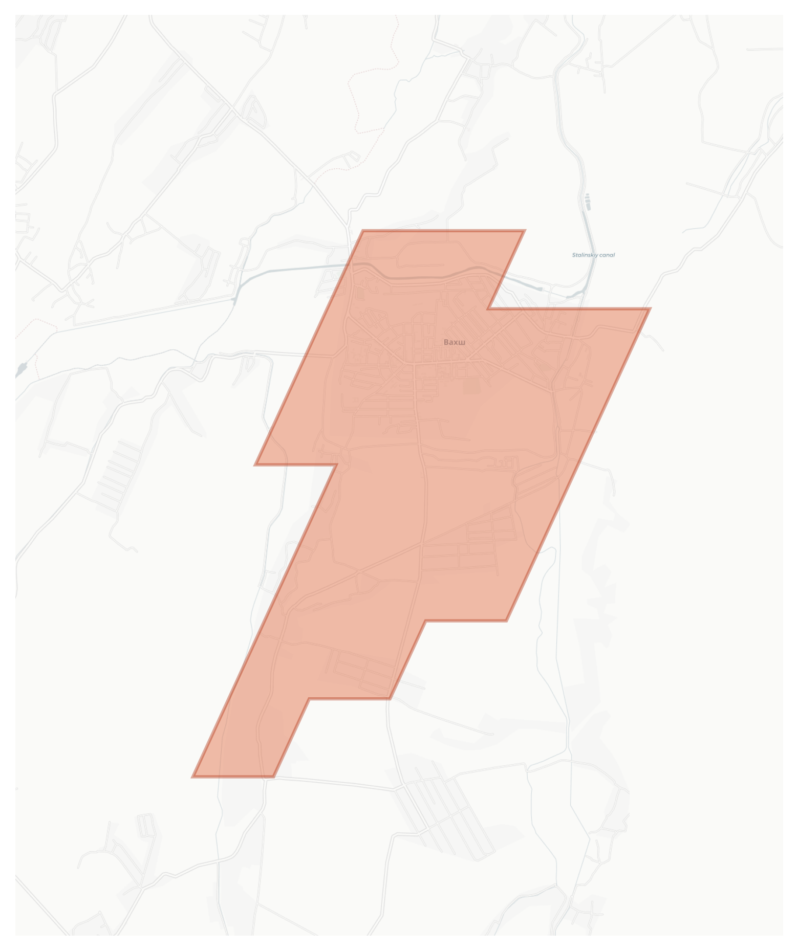 Vakhsh geographic map