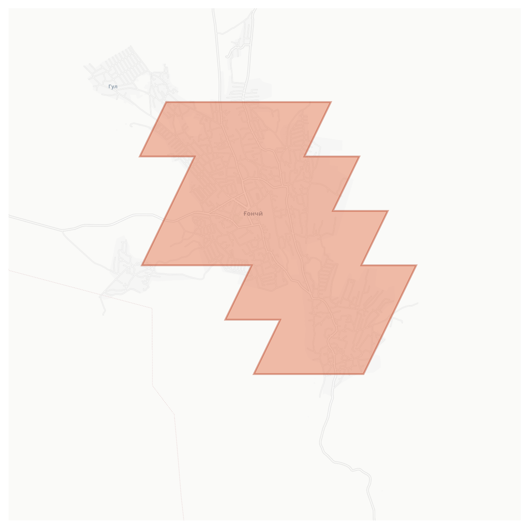 Ghonchi geographic map