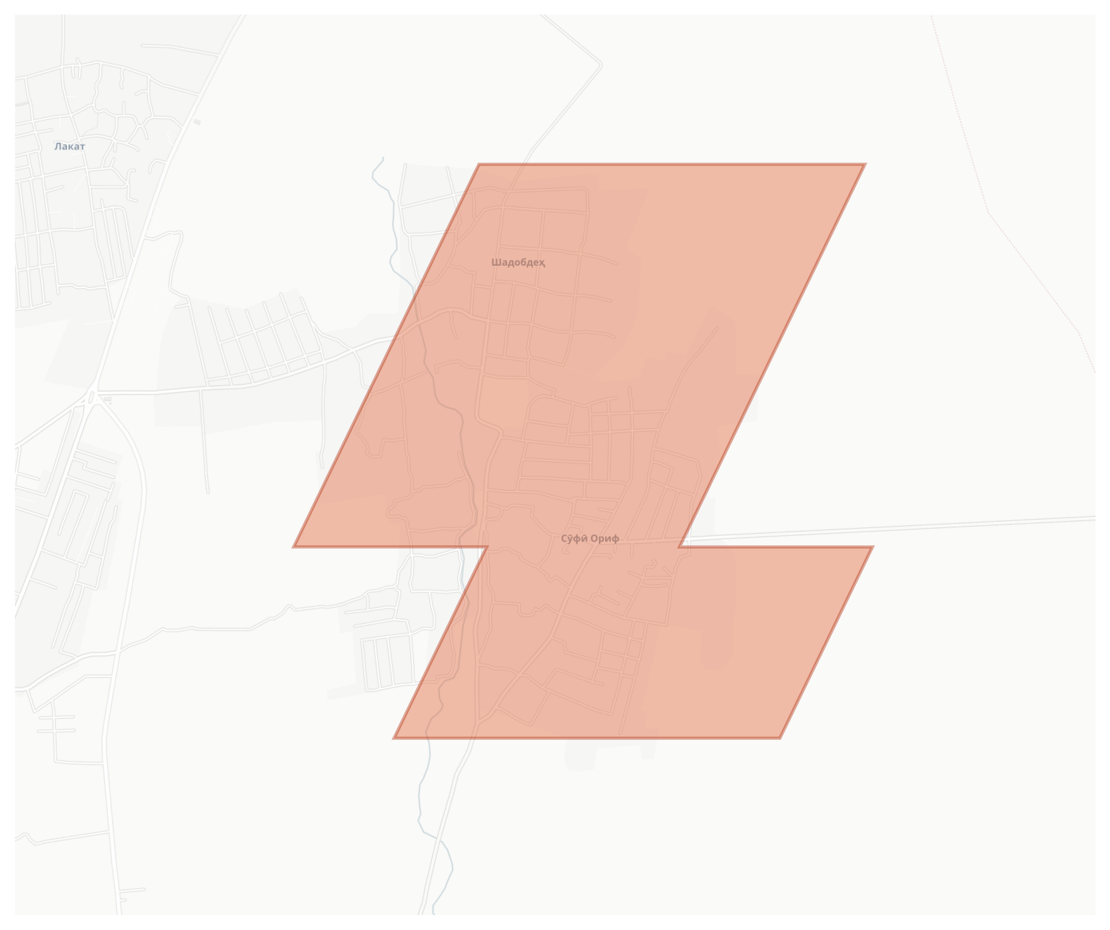Шадобдеҳ geographic map