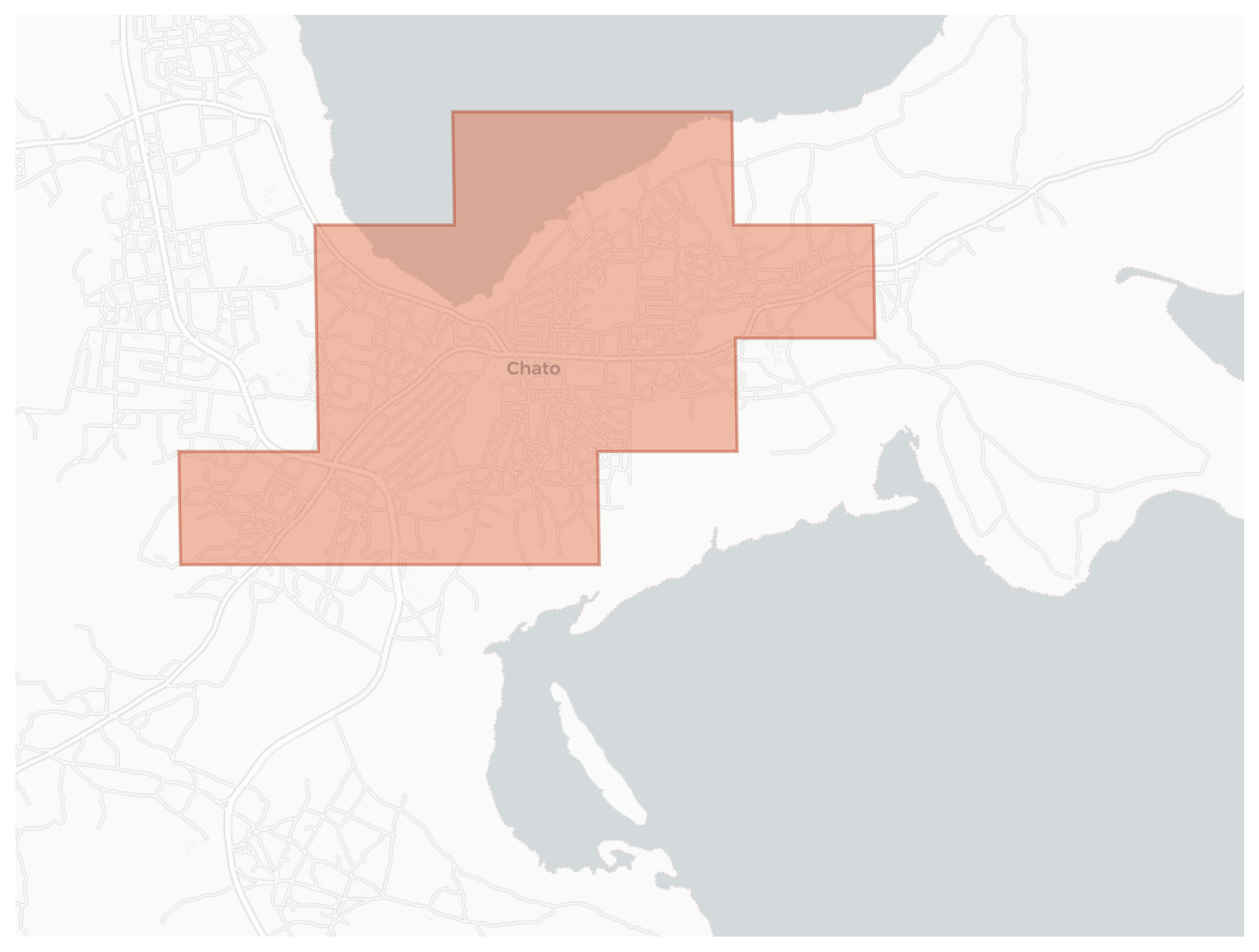Chato geographic map