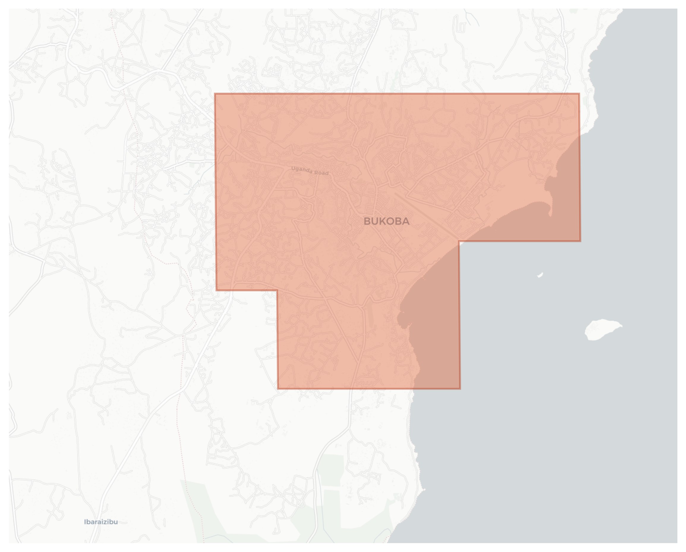 Bukoba geographic map