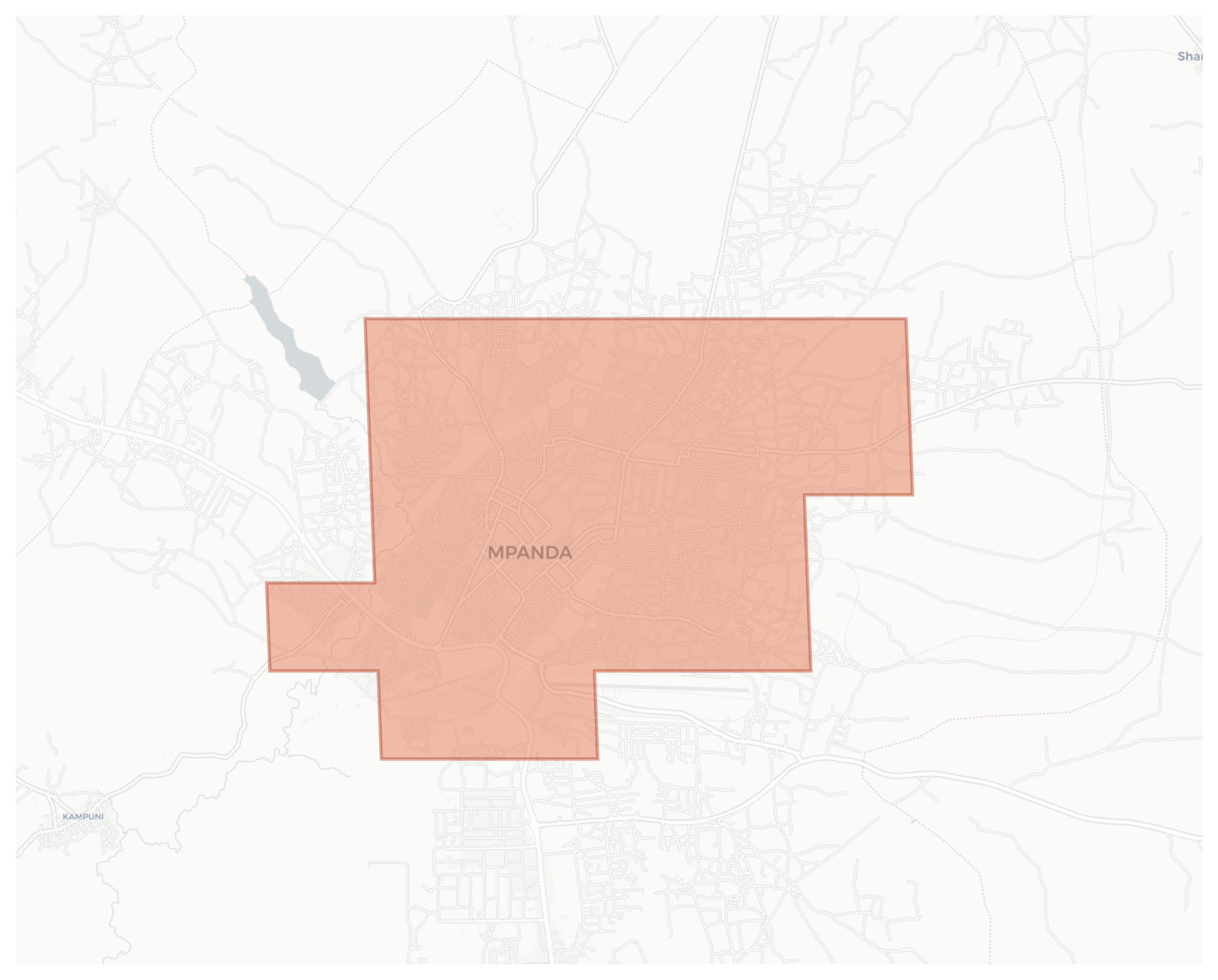 Mpanda geographic map