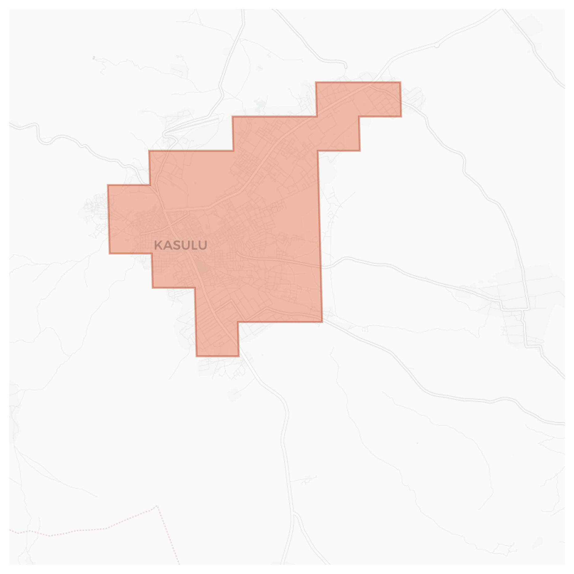 Kasulu geographic map
