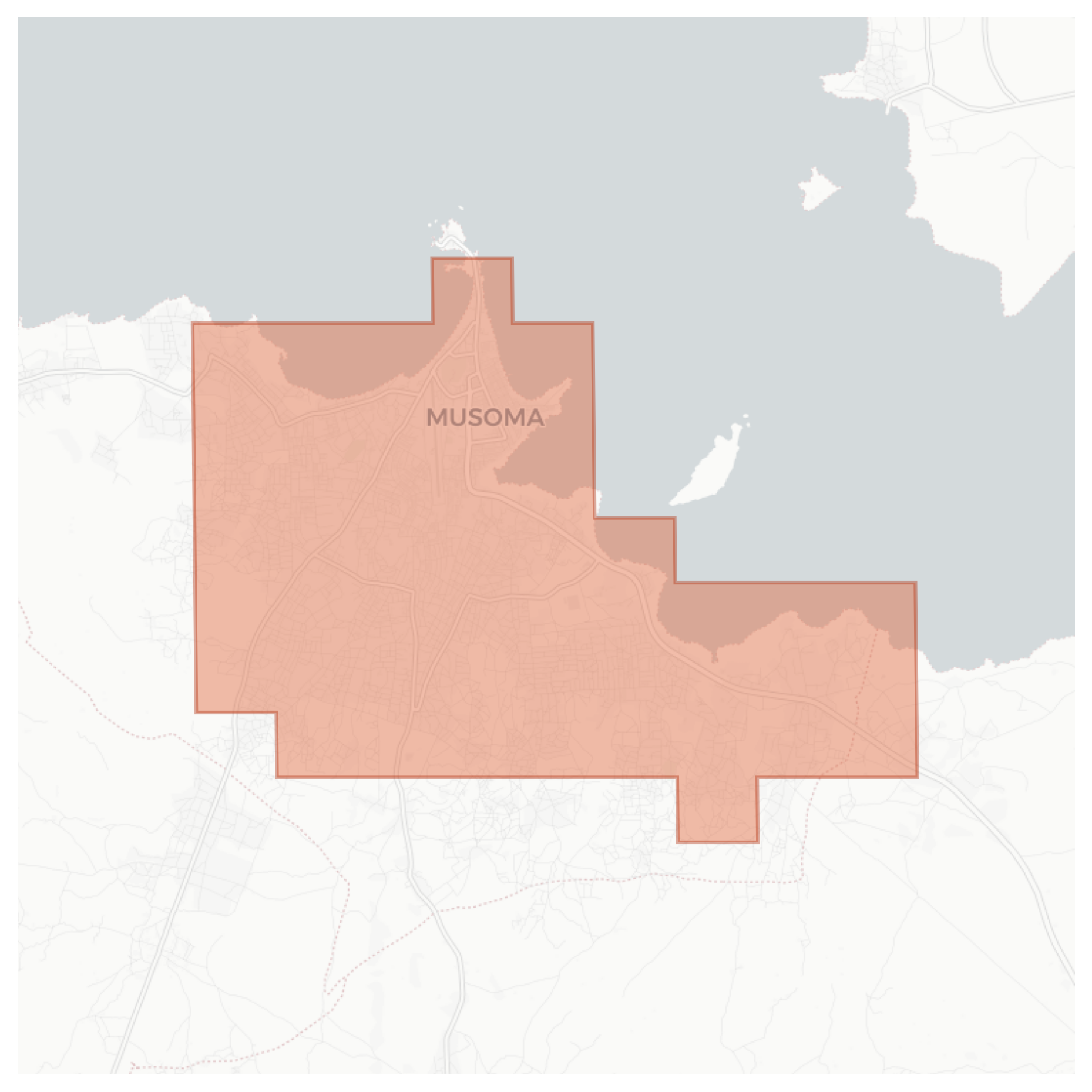 Musoma geographic map