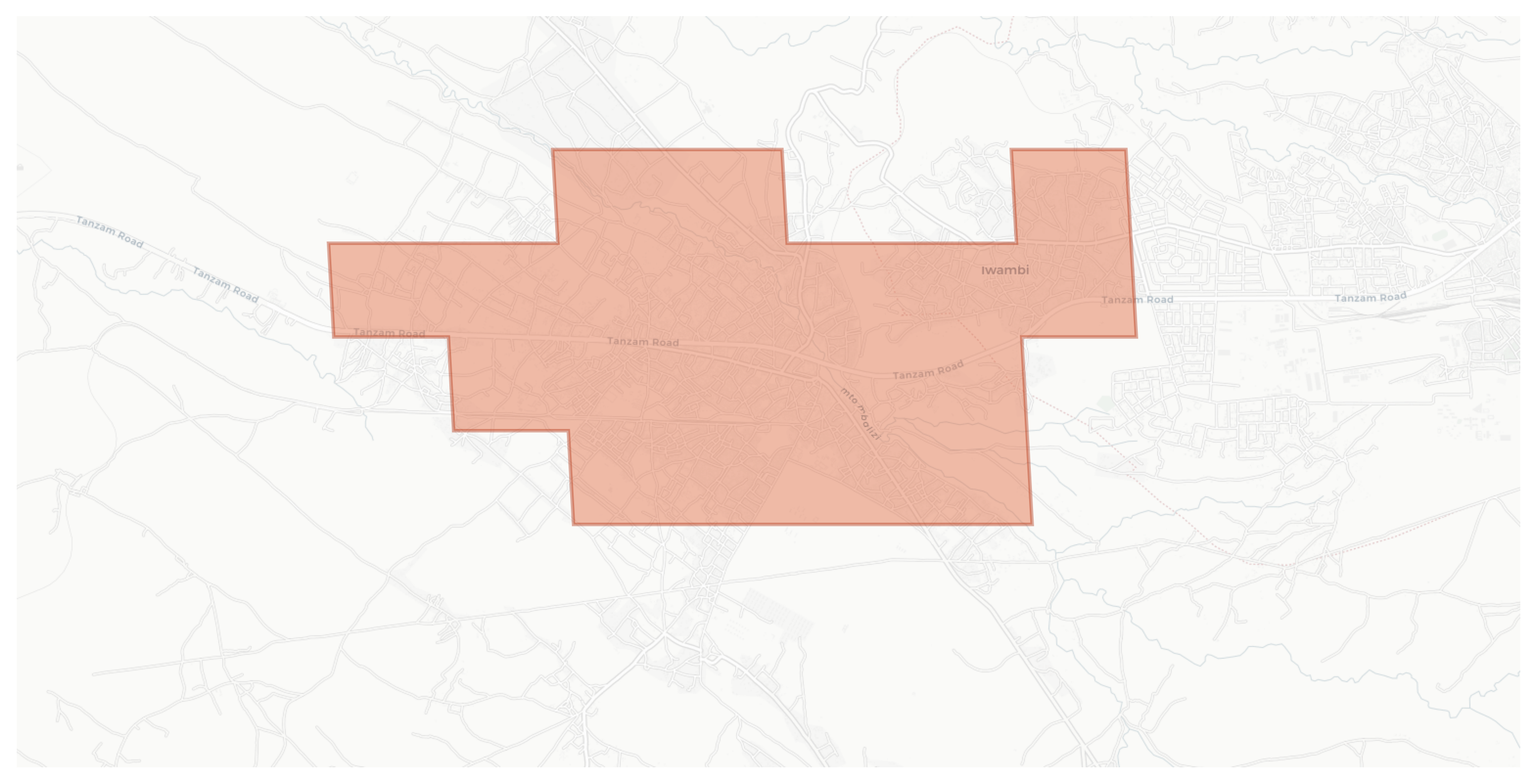 Mbalizi geographic map