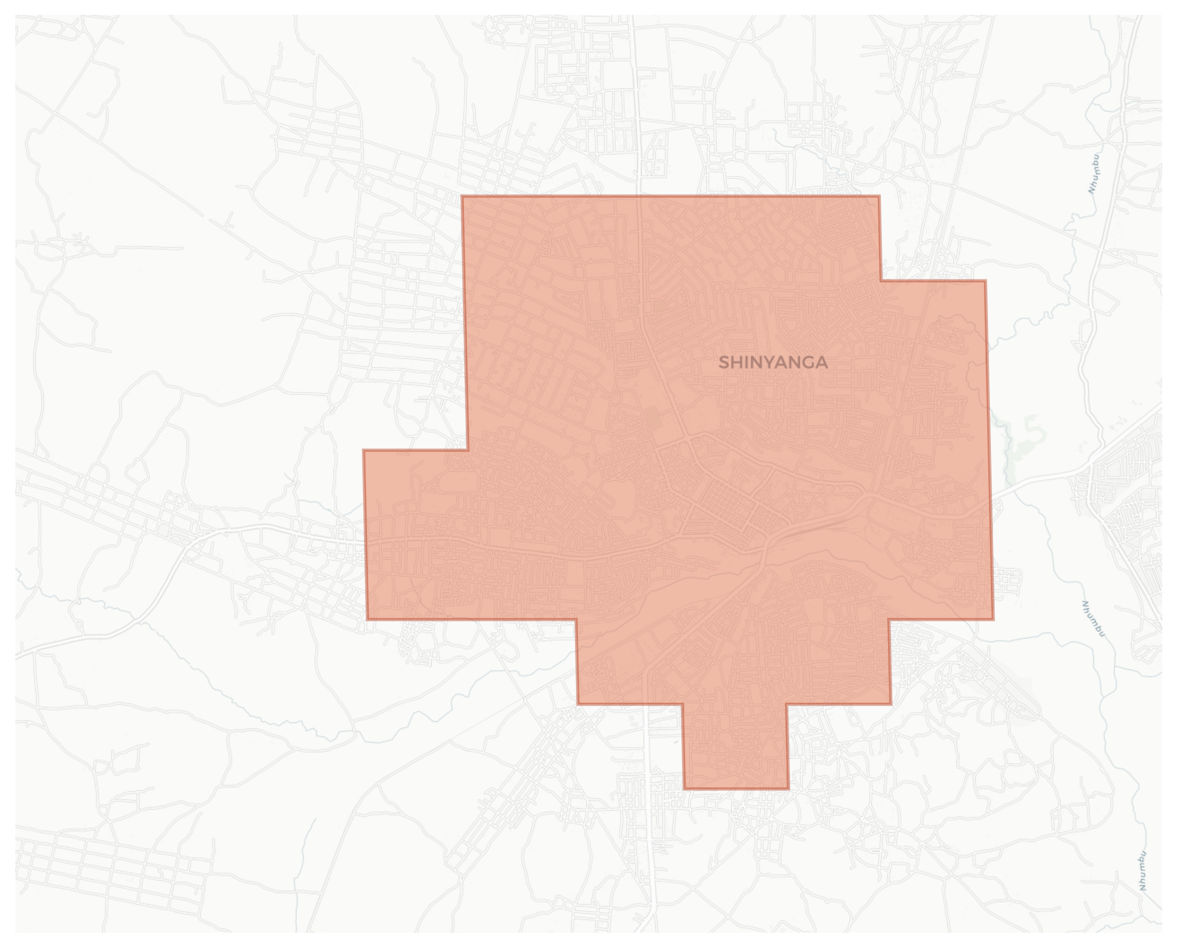 Shinyanga geographic map