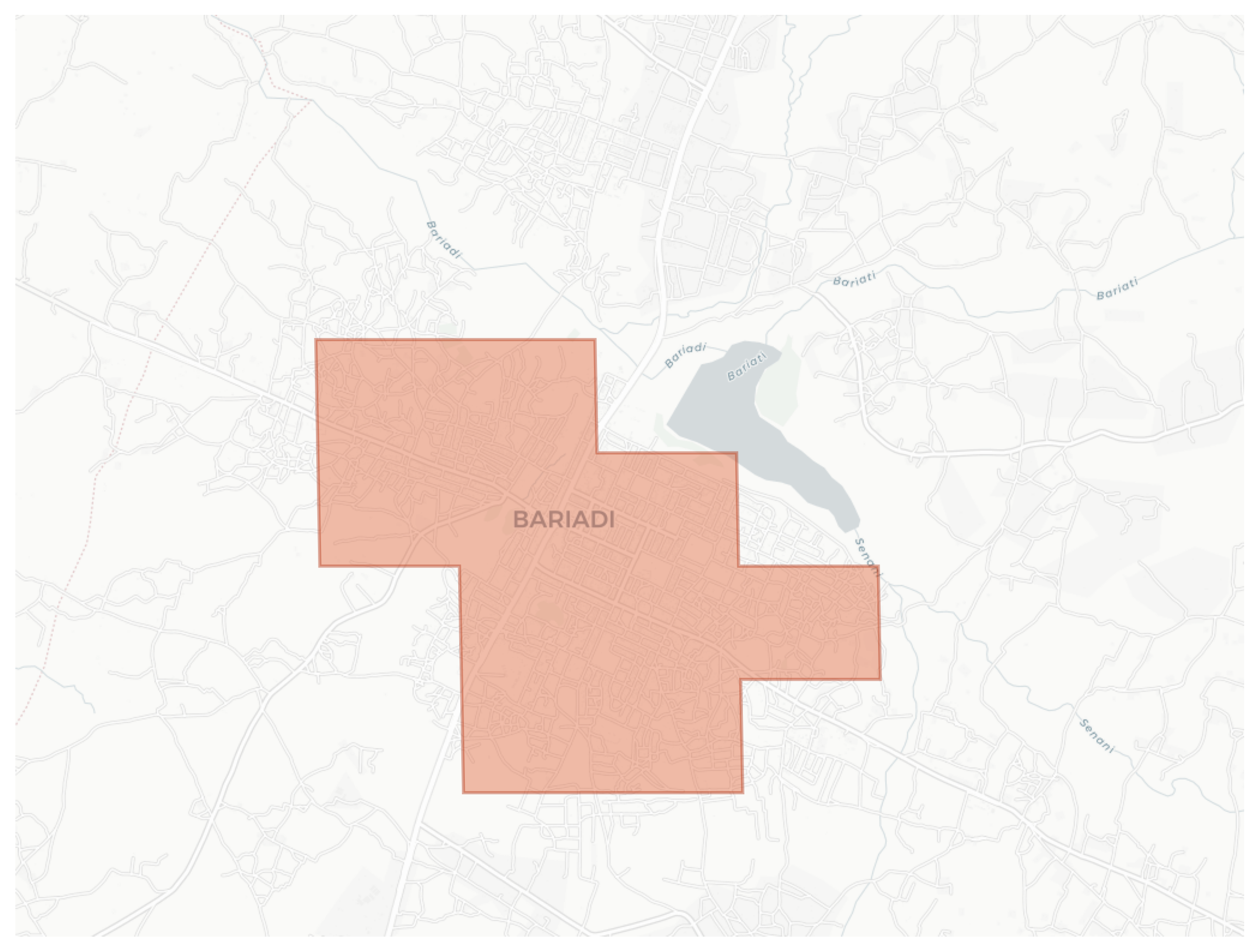 Bariadi geographic map