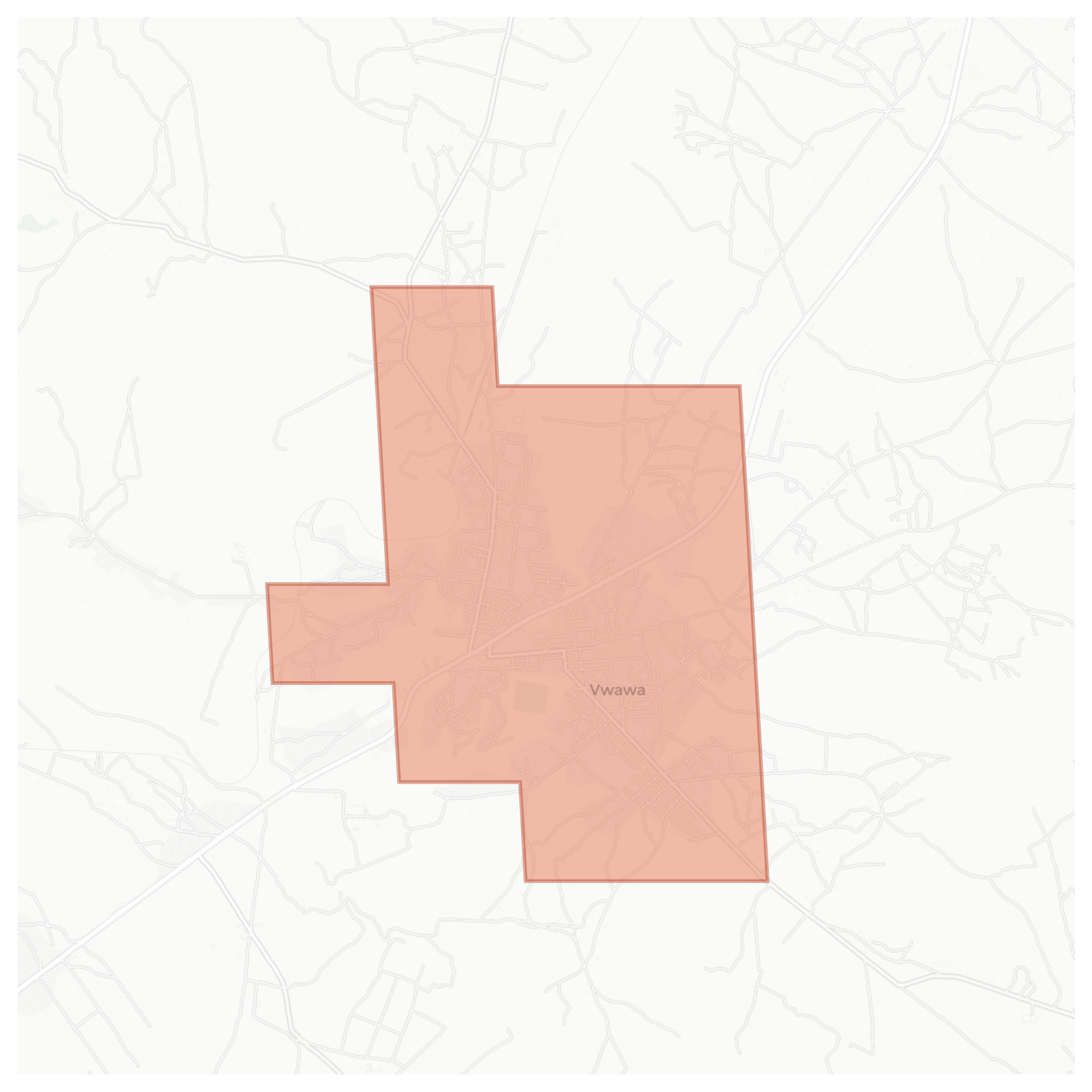 Vwawa geographic map