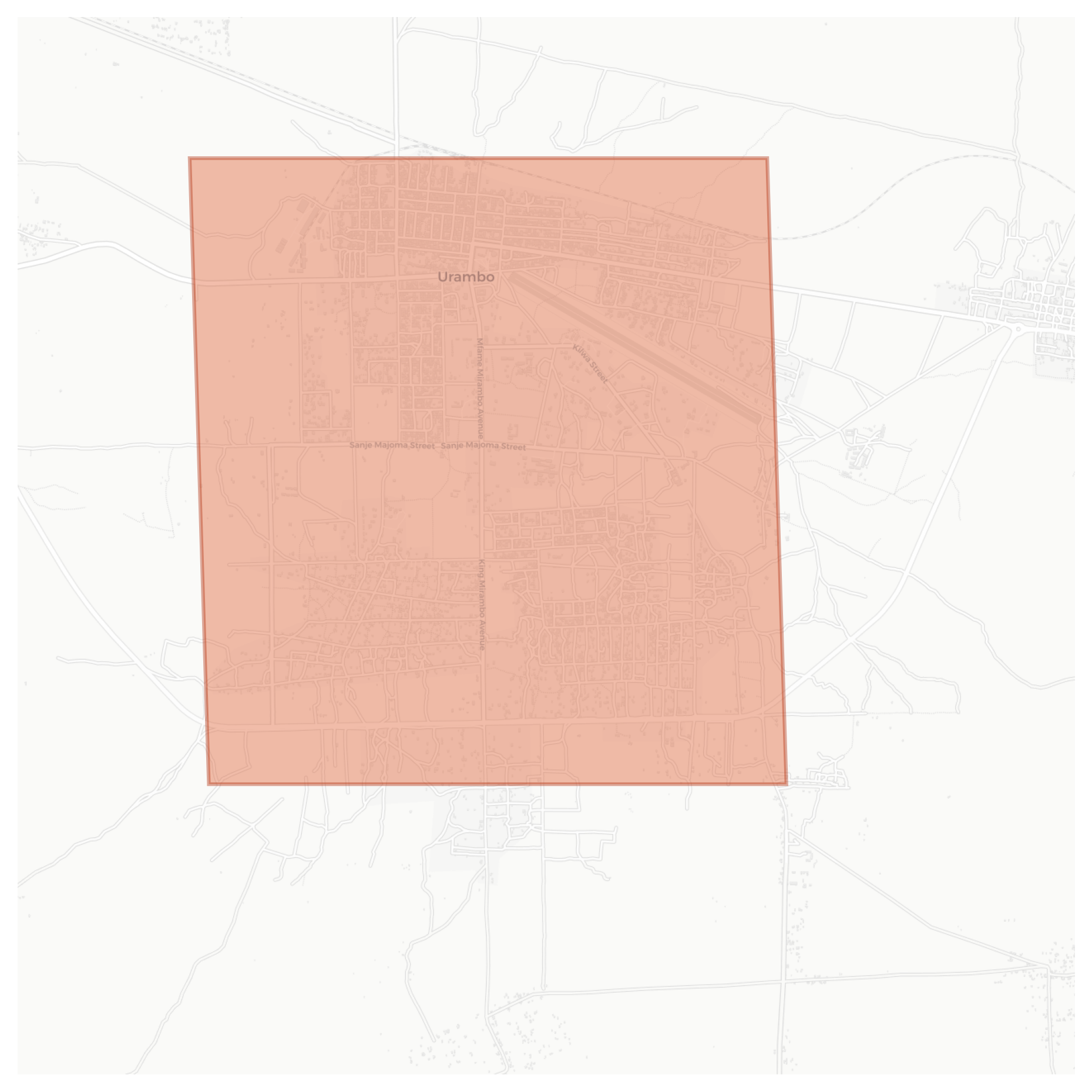 Urambo geographic map