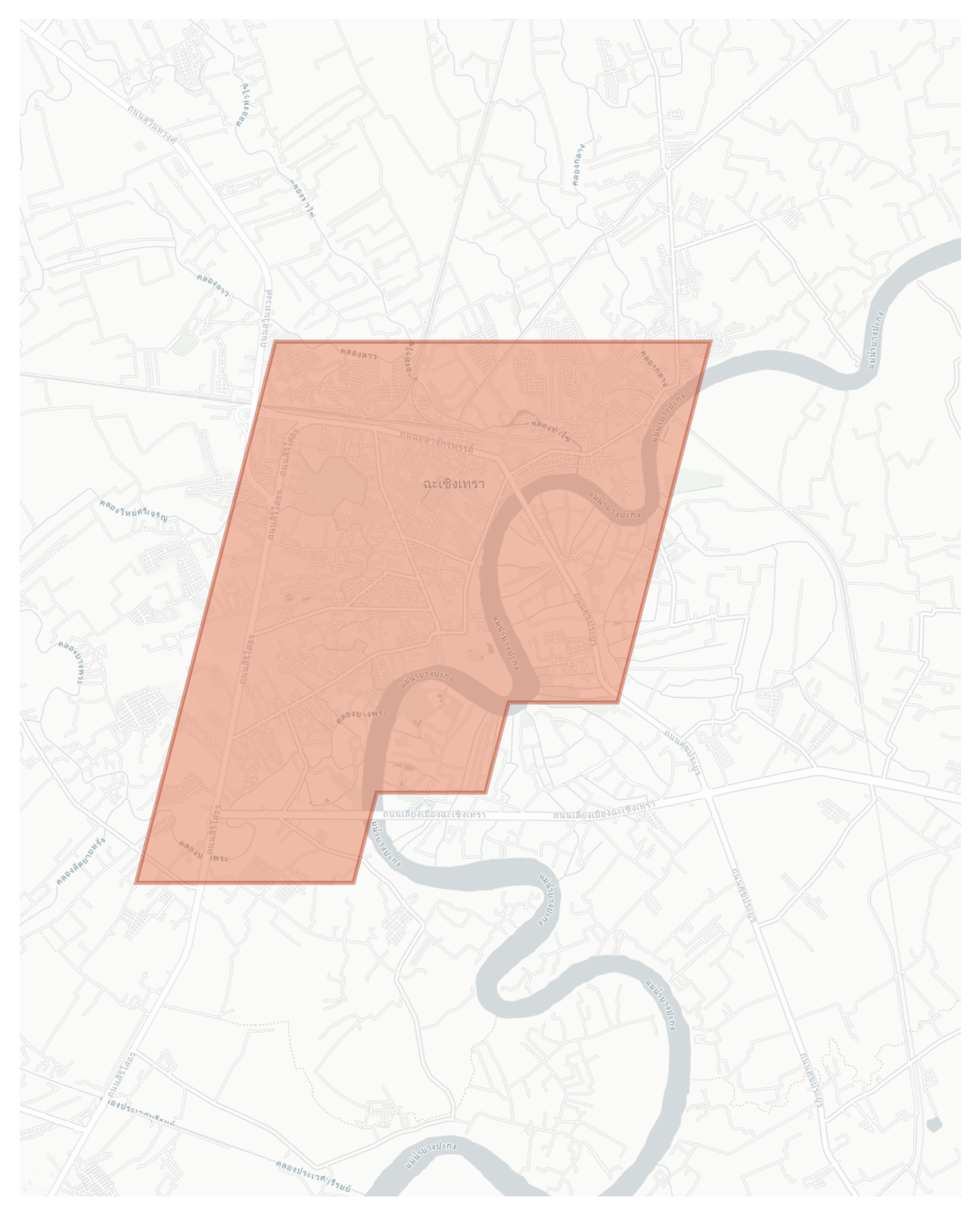 Chachoengsao geographic map