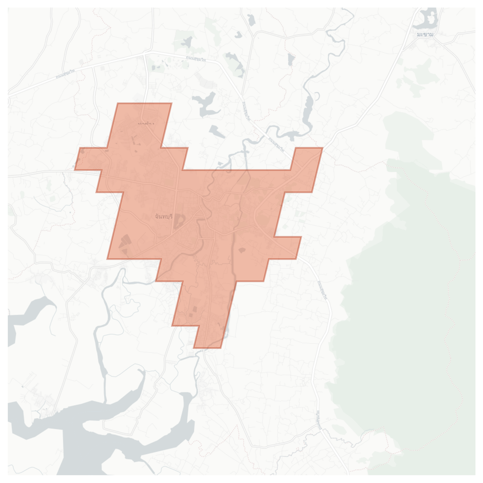 Tha Chang geographic map