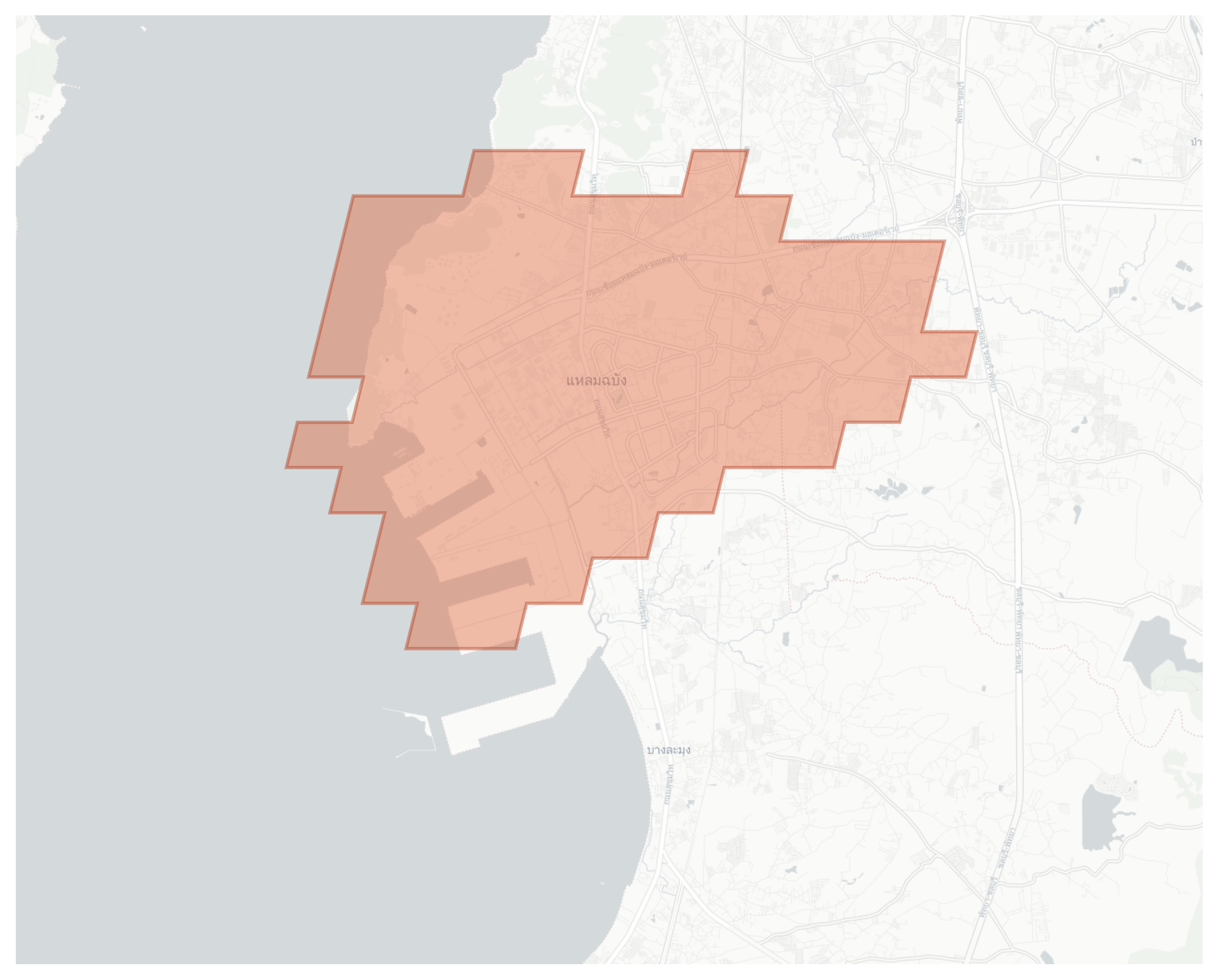 Laem Chabang geographic map