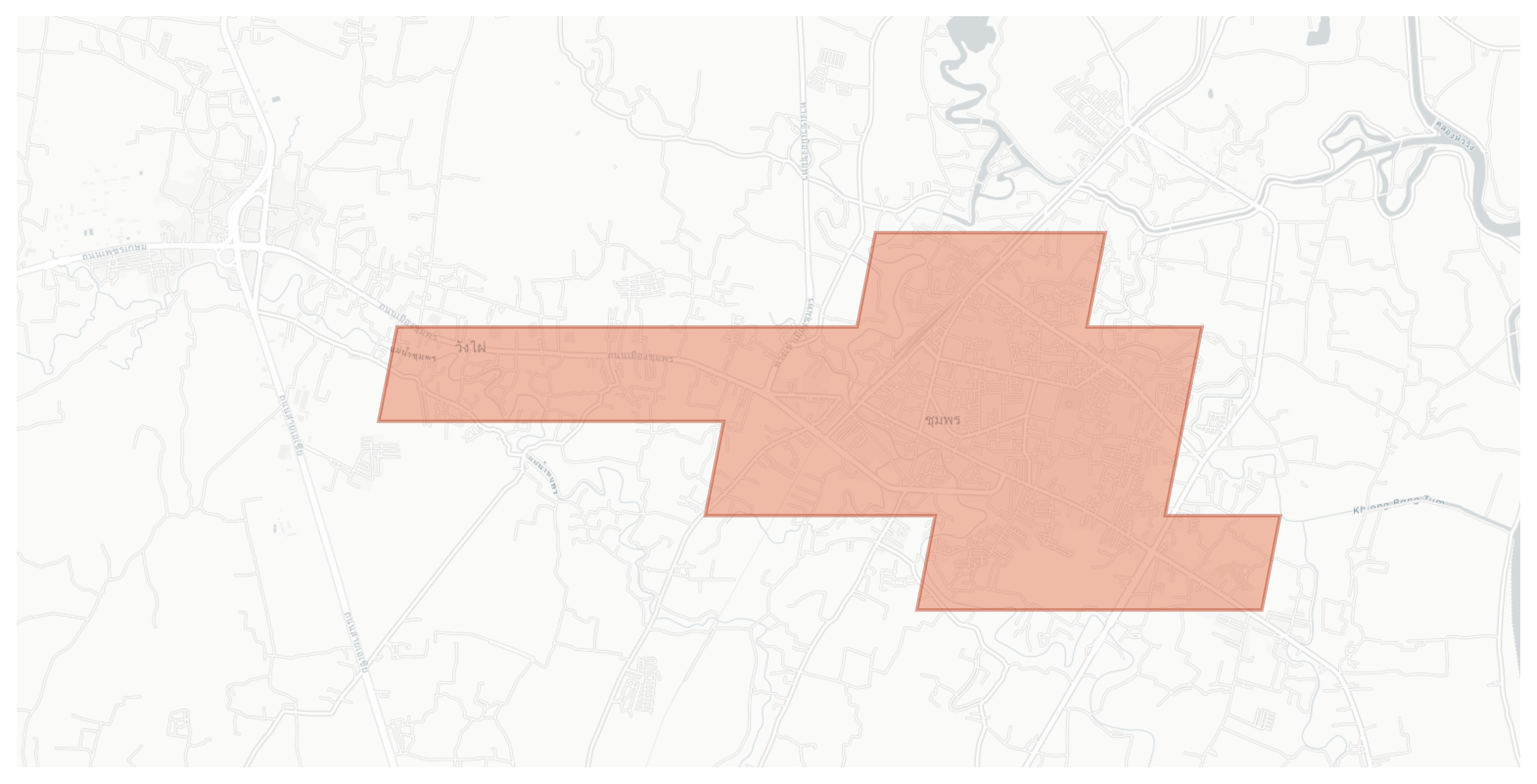 Chumphon geographic map