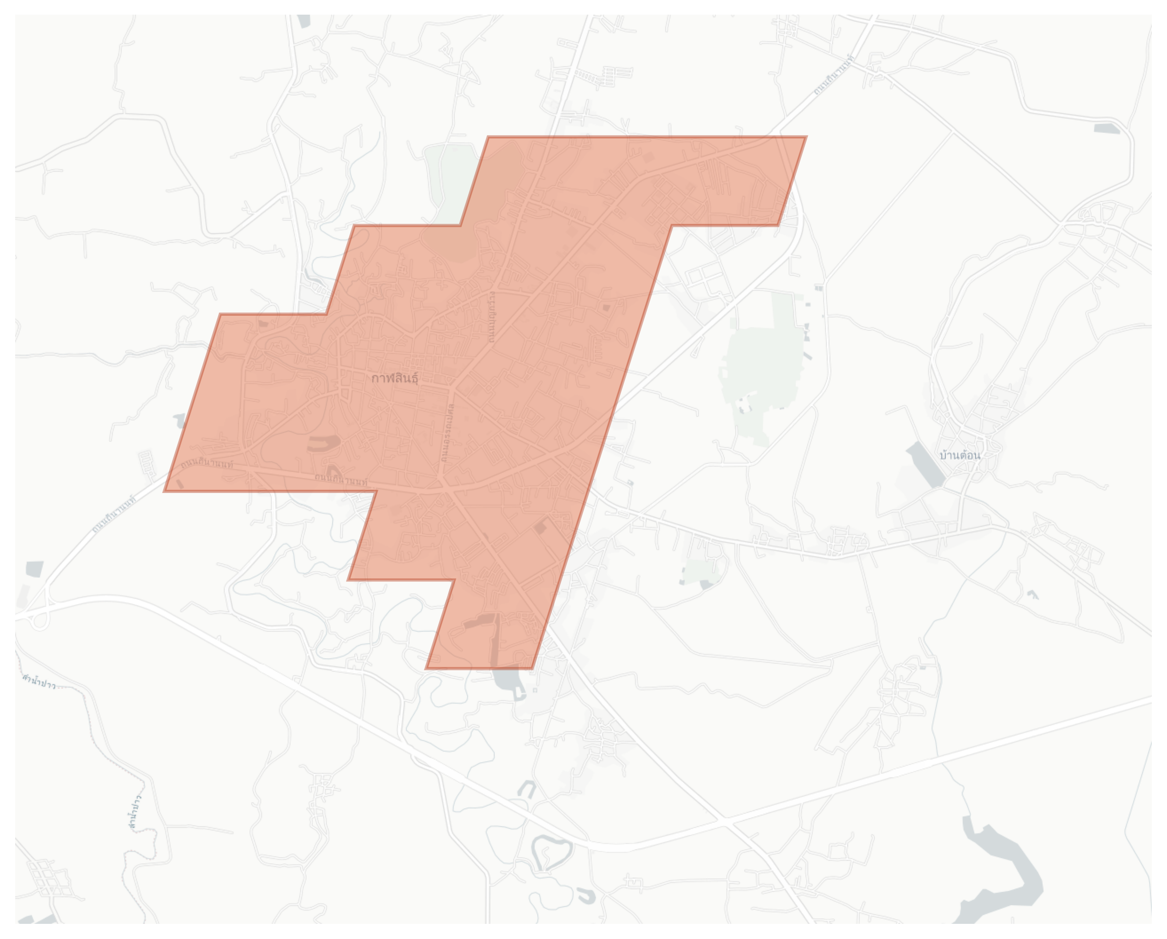Kalasin geographic map
