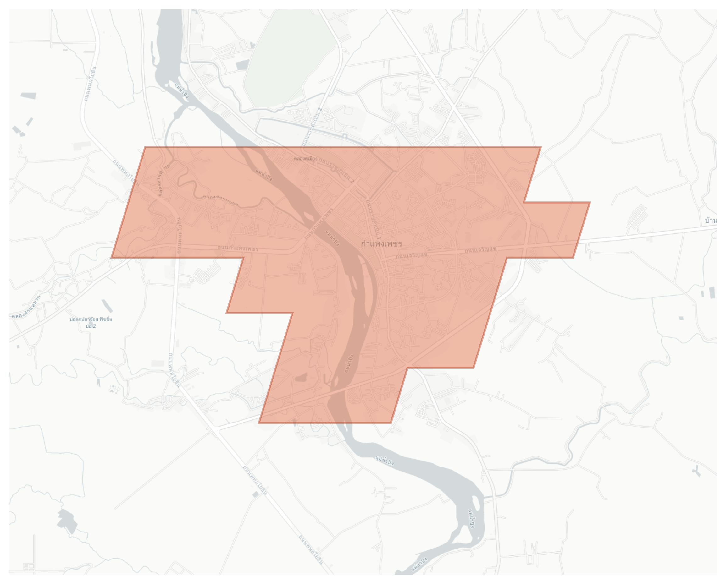 Kamphaeng Phet geographic map