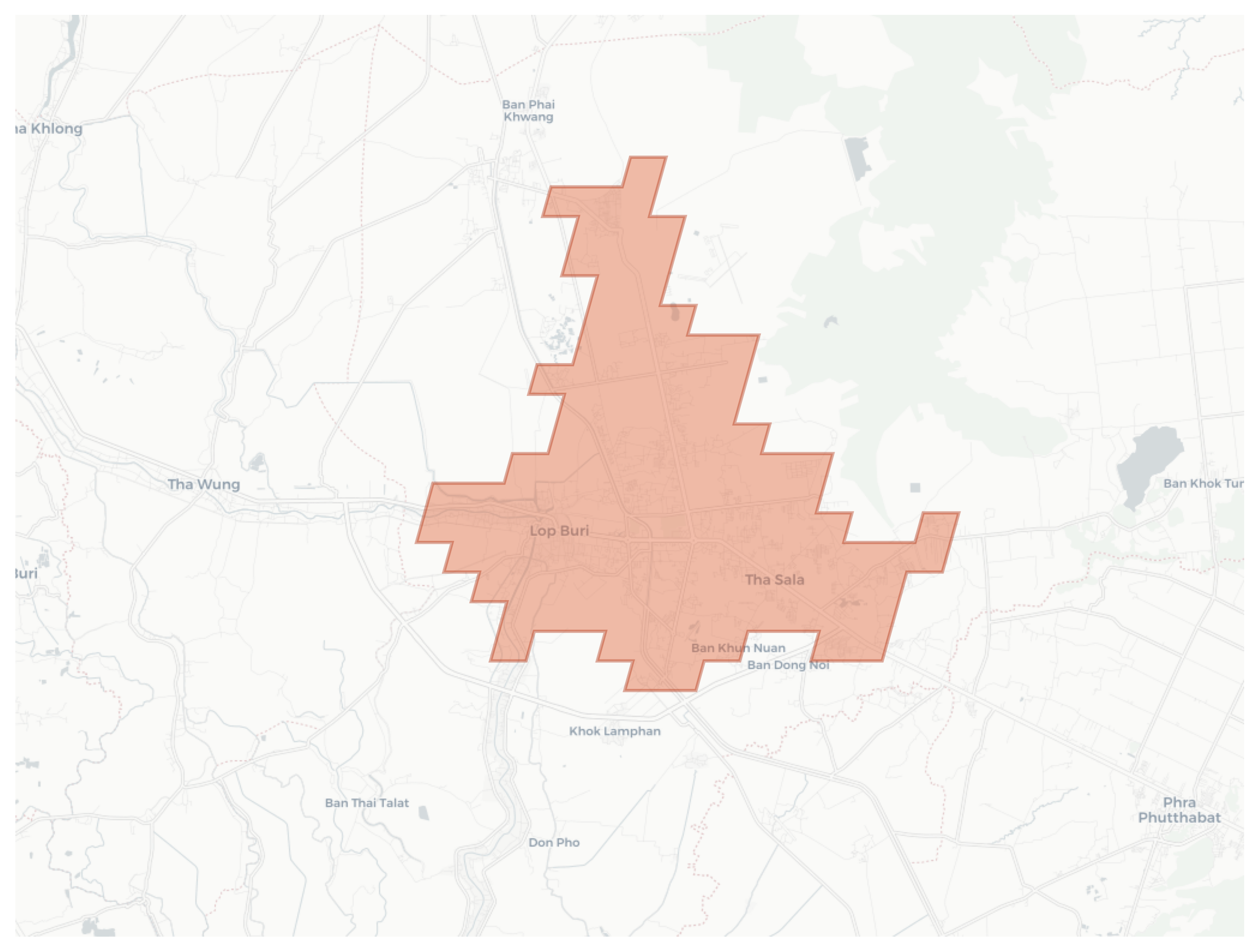 Lop Buri geographic map