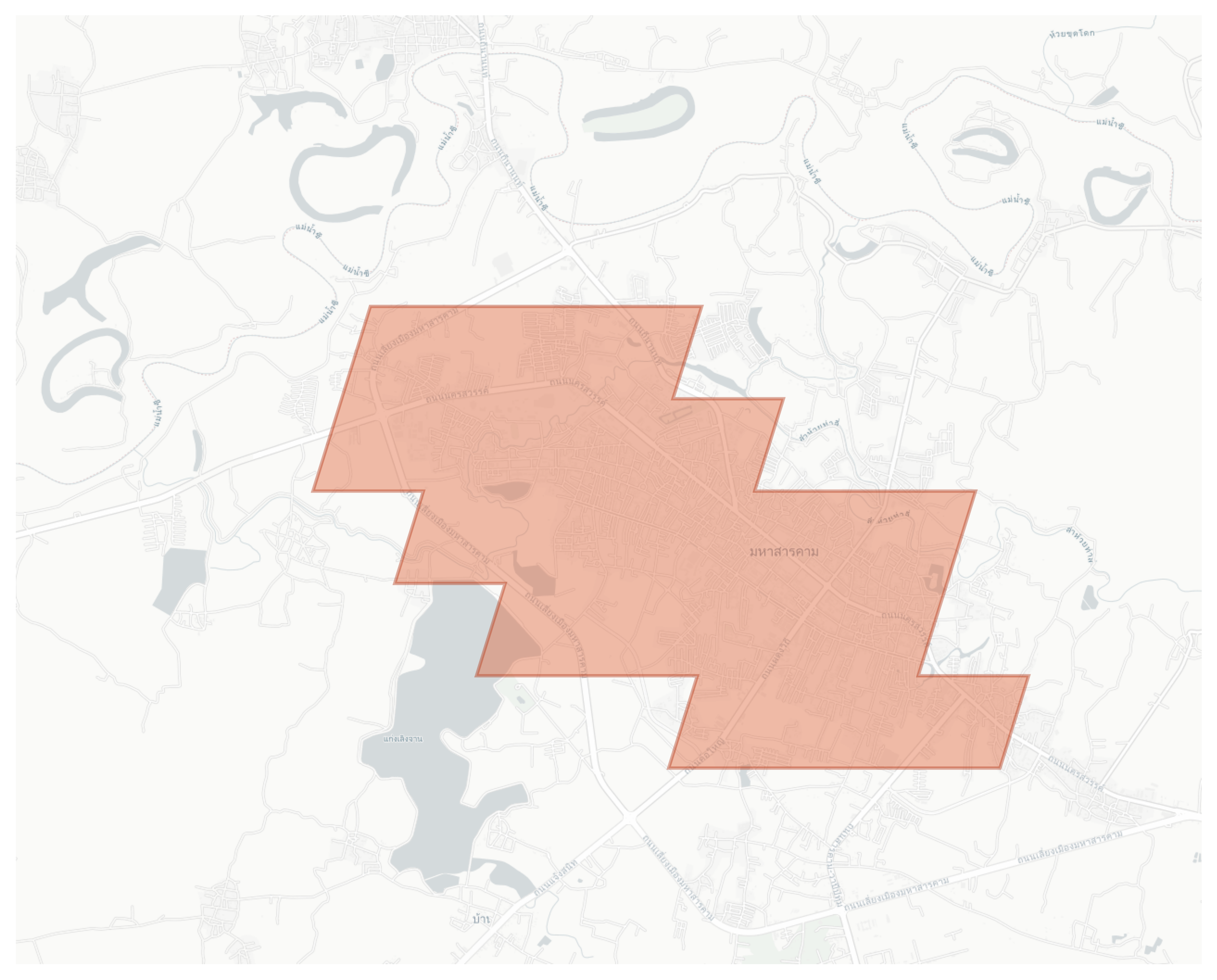 Maha Sarakham geographic map
