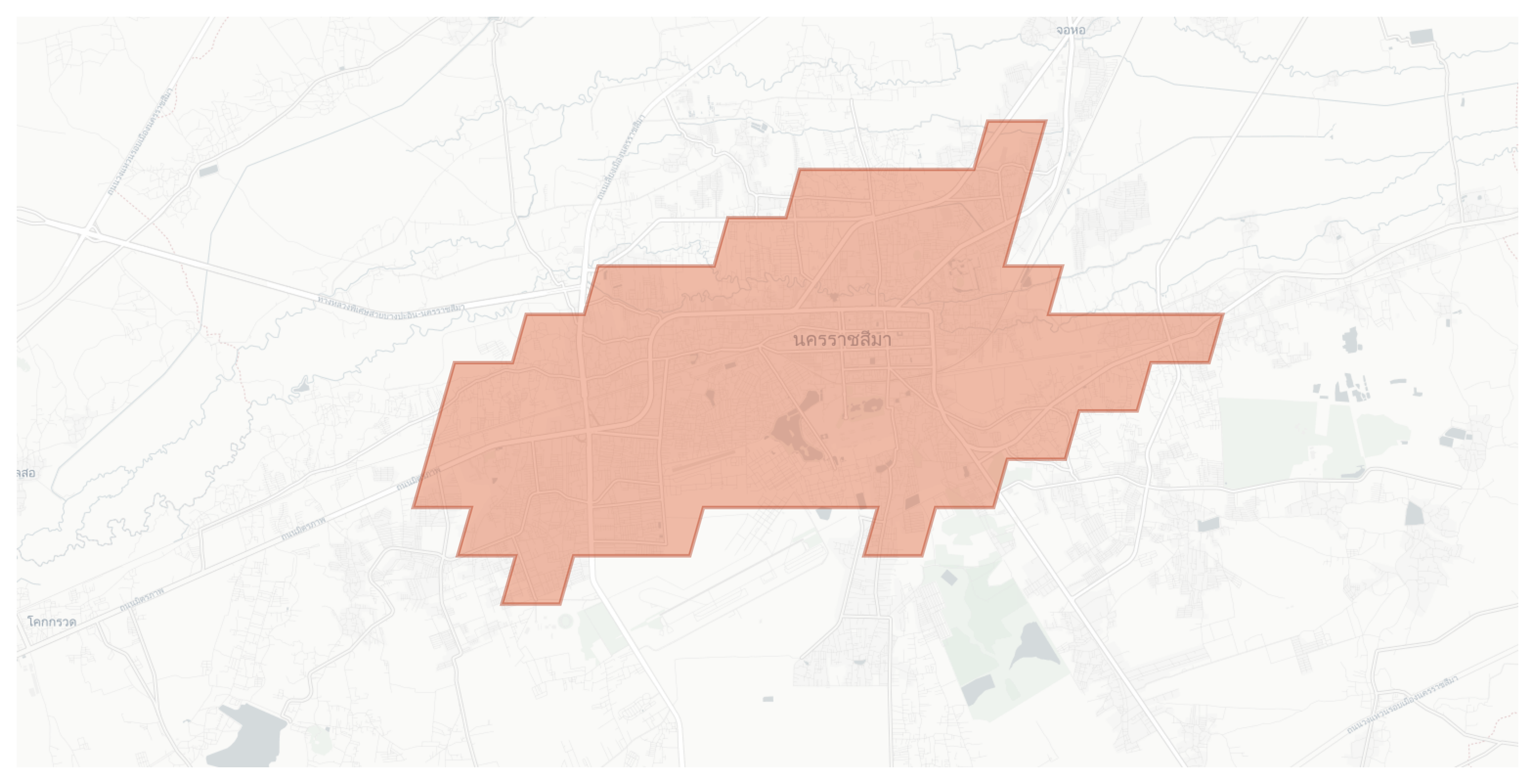 Nakhon Ratchasima geographic map
