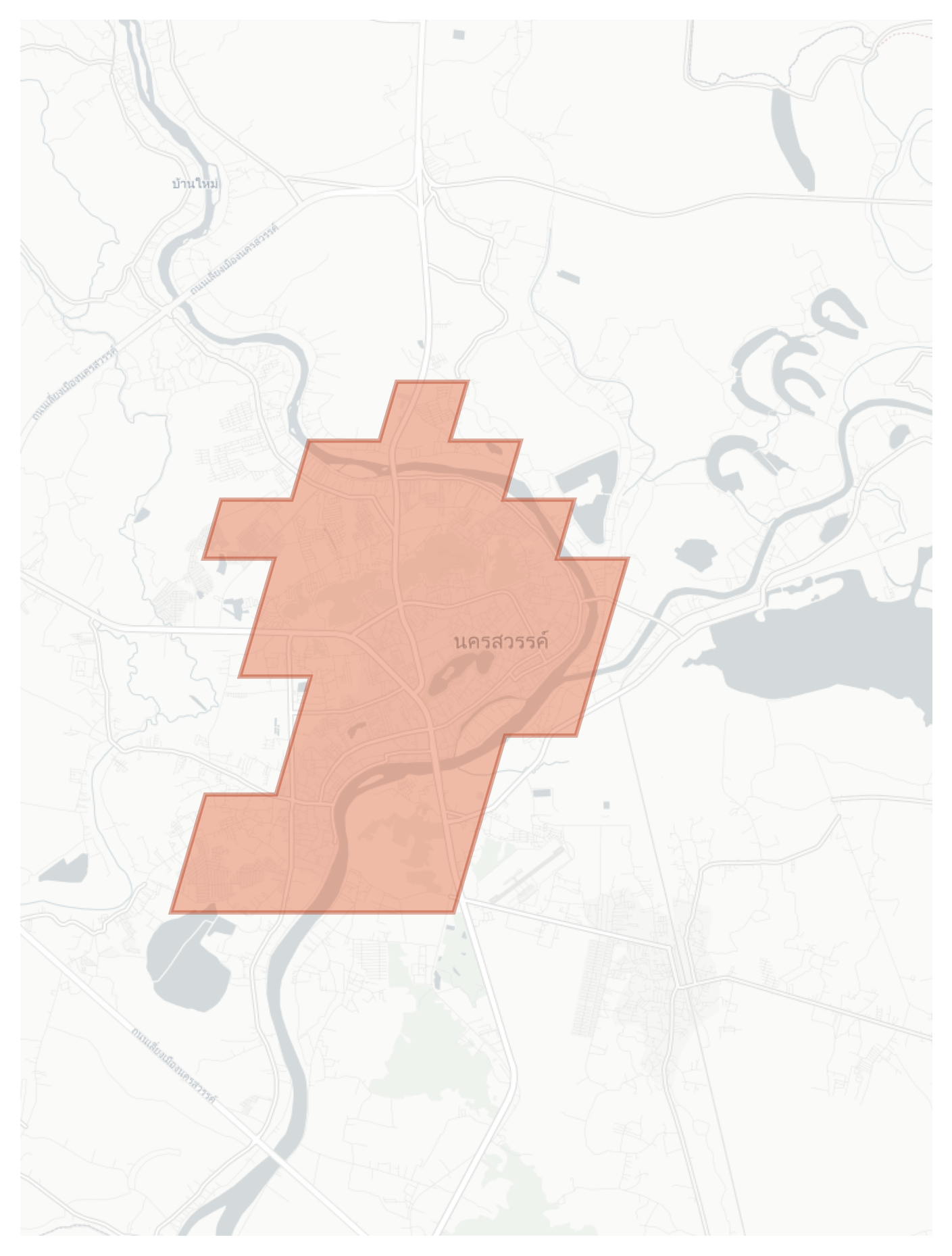 Nakhon Sawan geographic map