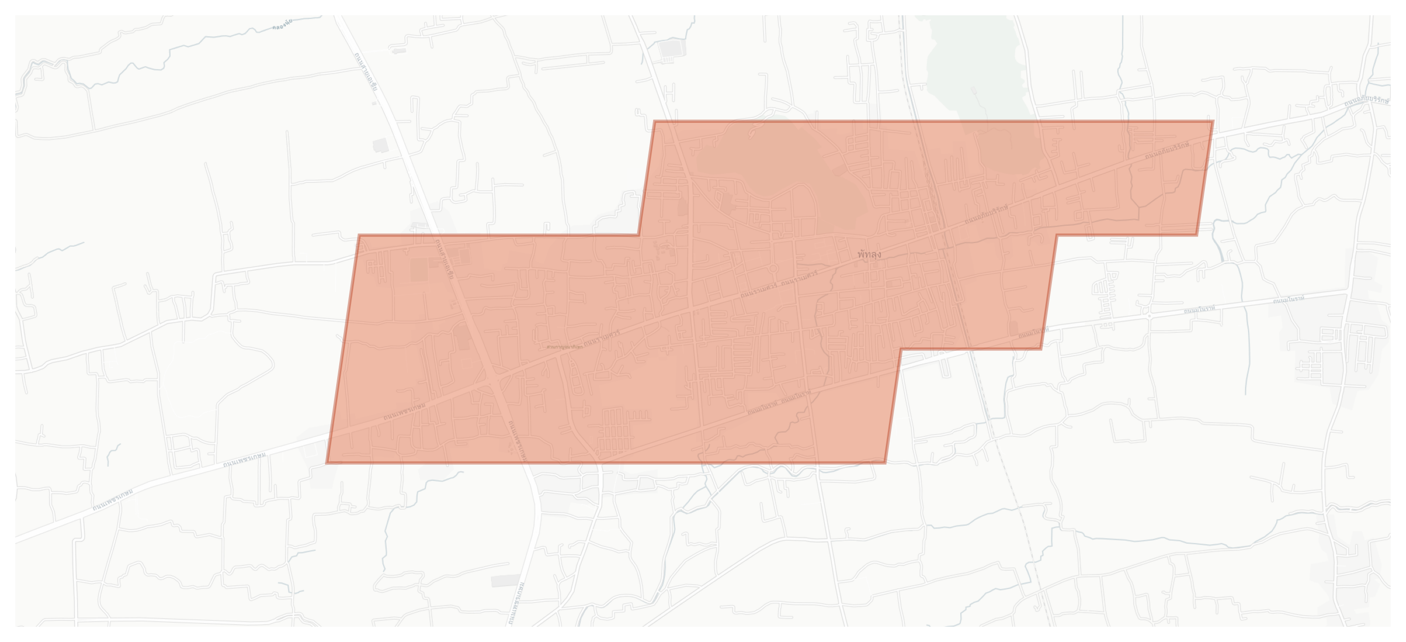 Phatthalung geographic map