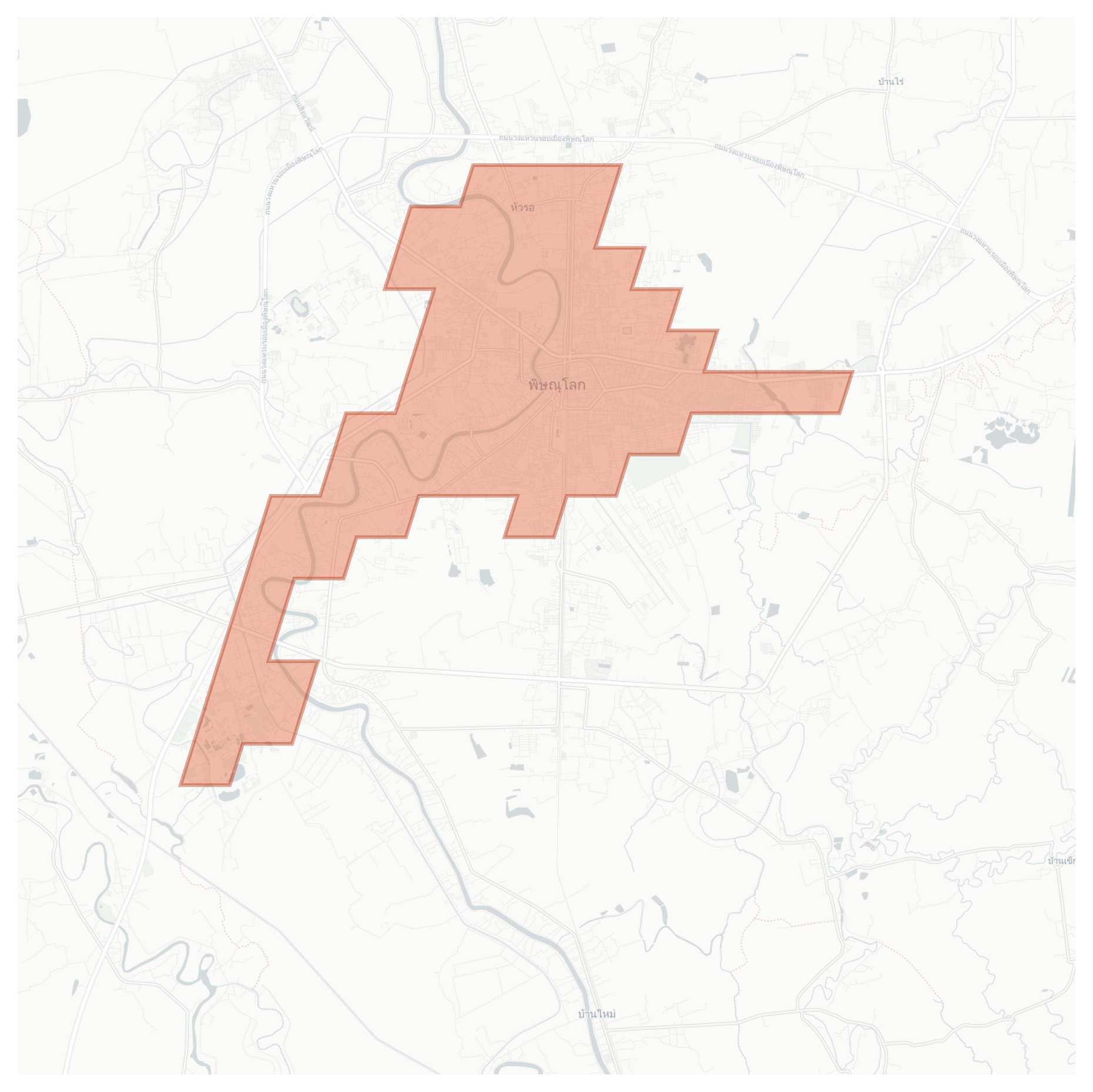 Phitsanulok geographic map