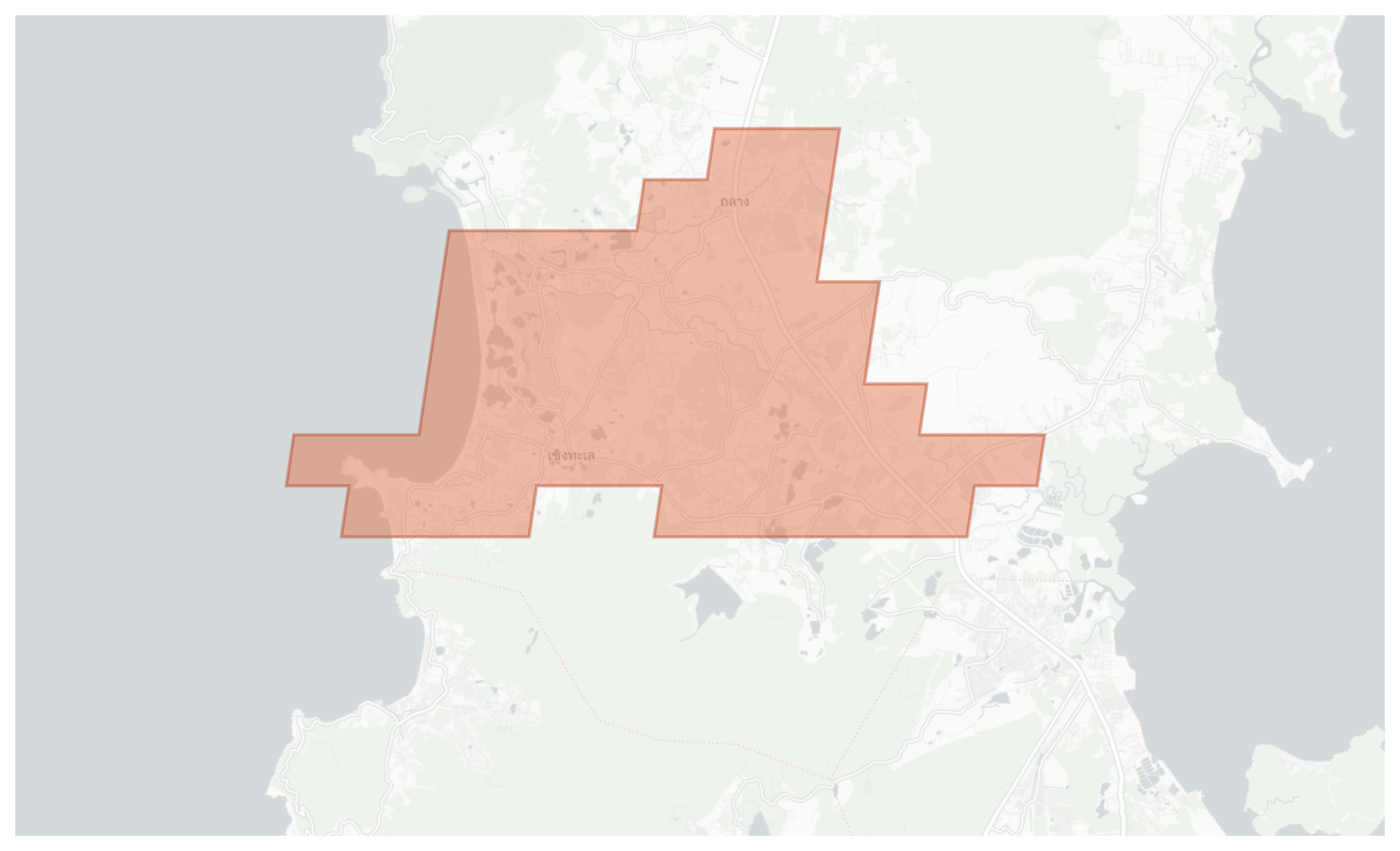 Choeng Thale geographic map