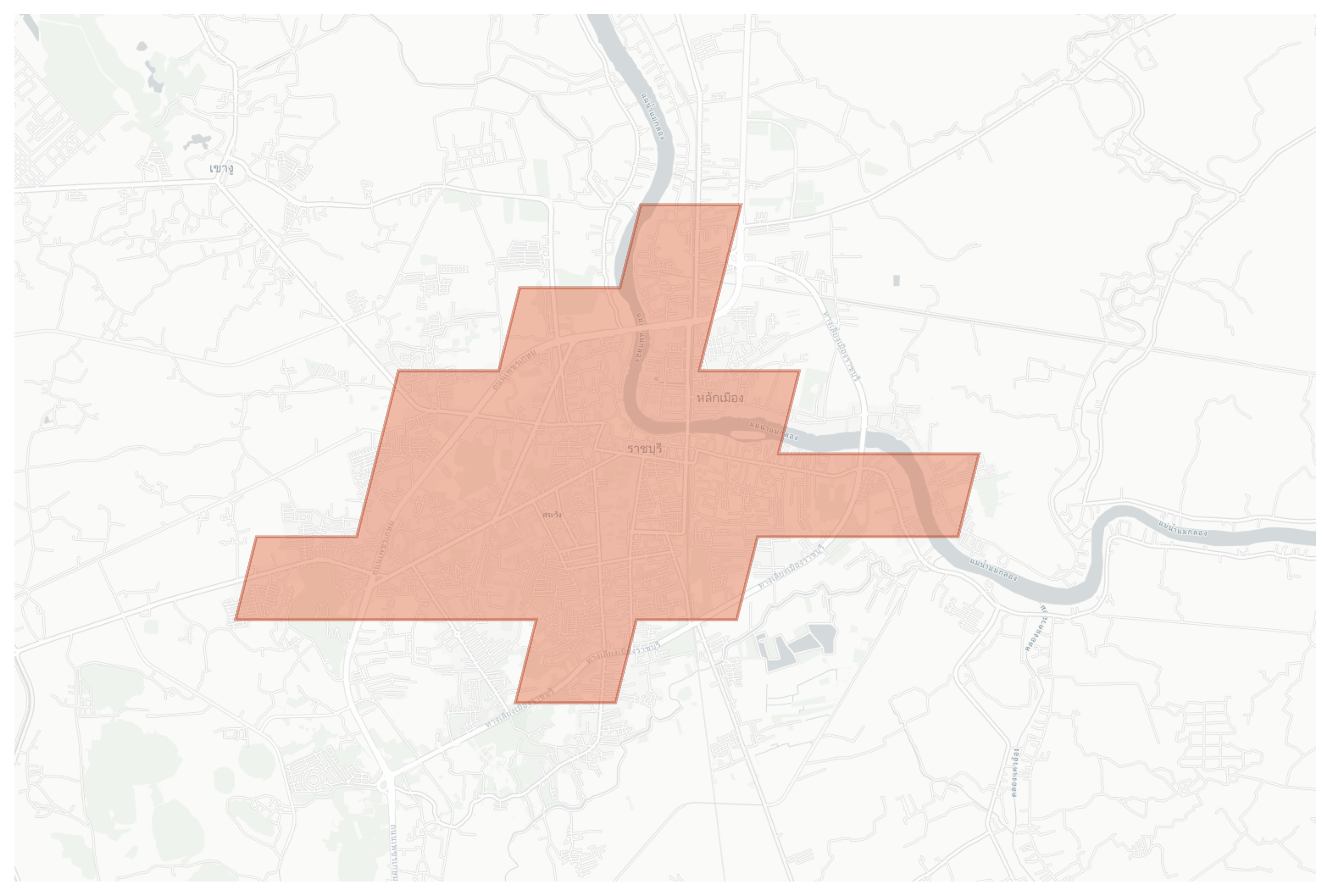 Ratchaburi geographic map