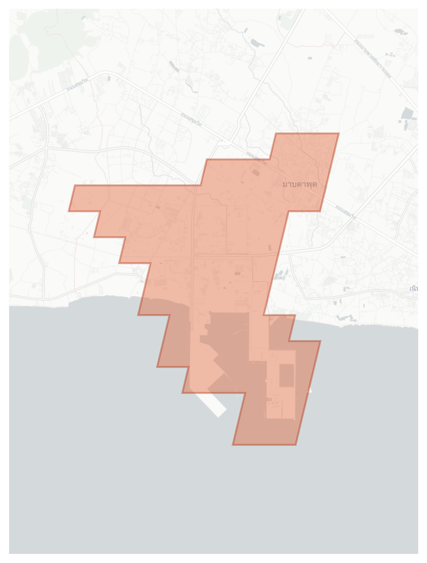 Map Ta Phut geographic map