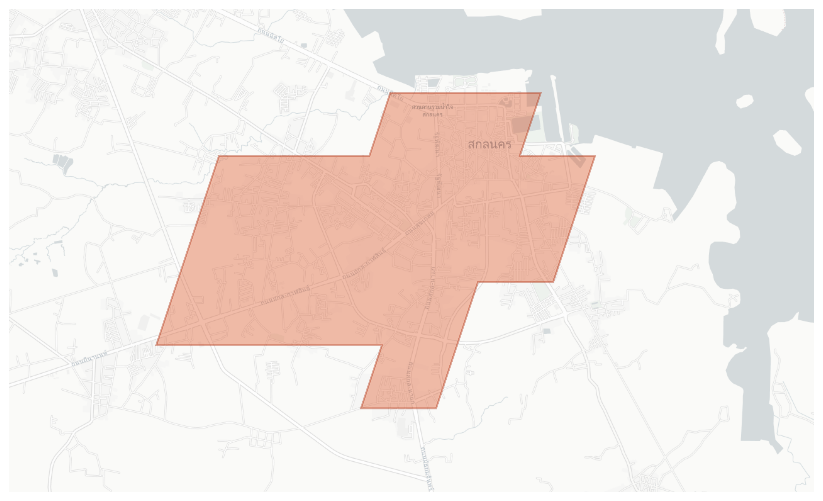 Sakon Nakhon geographic map