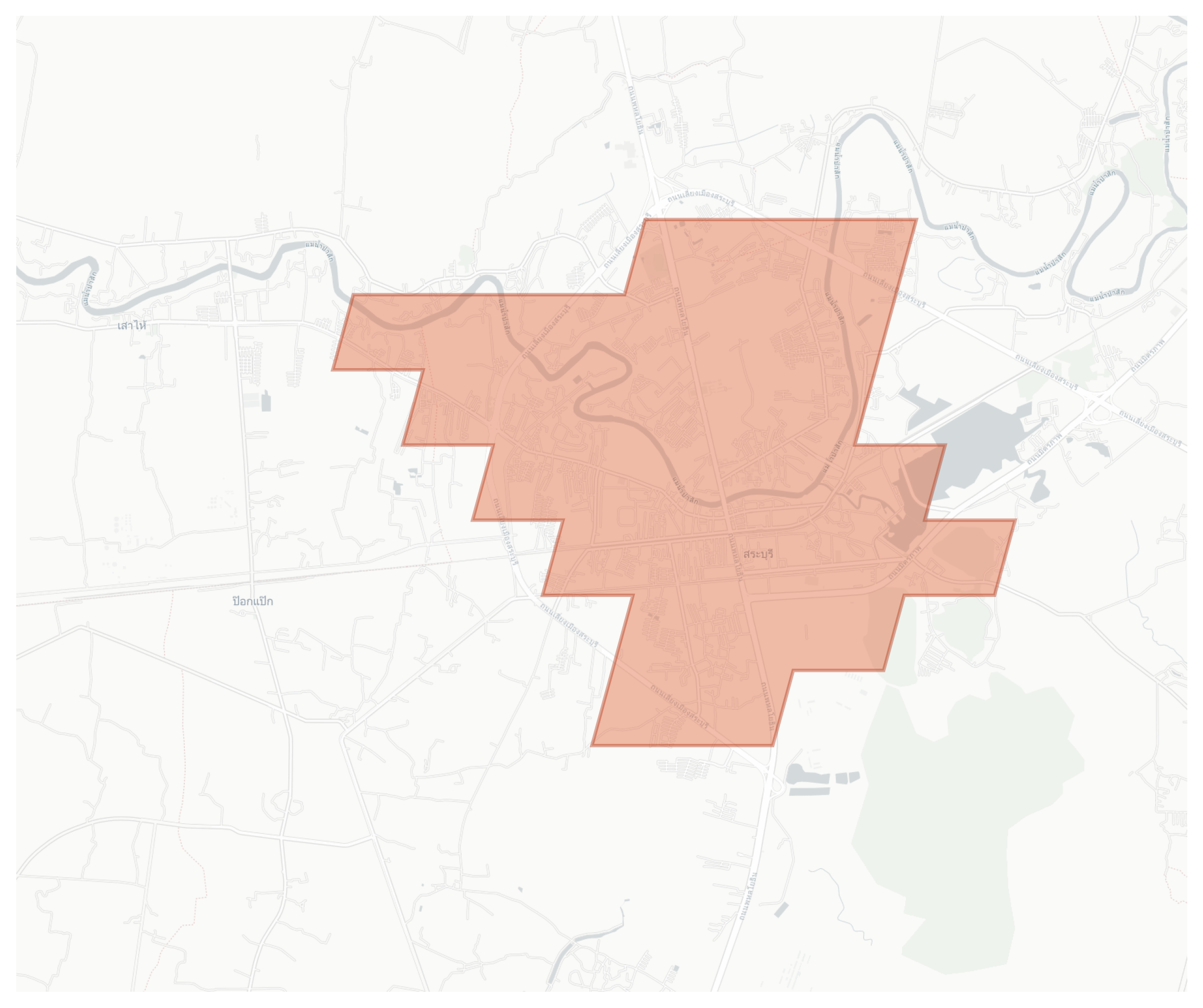 Saraburi geographic map