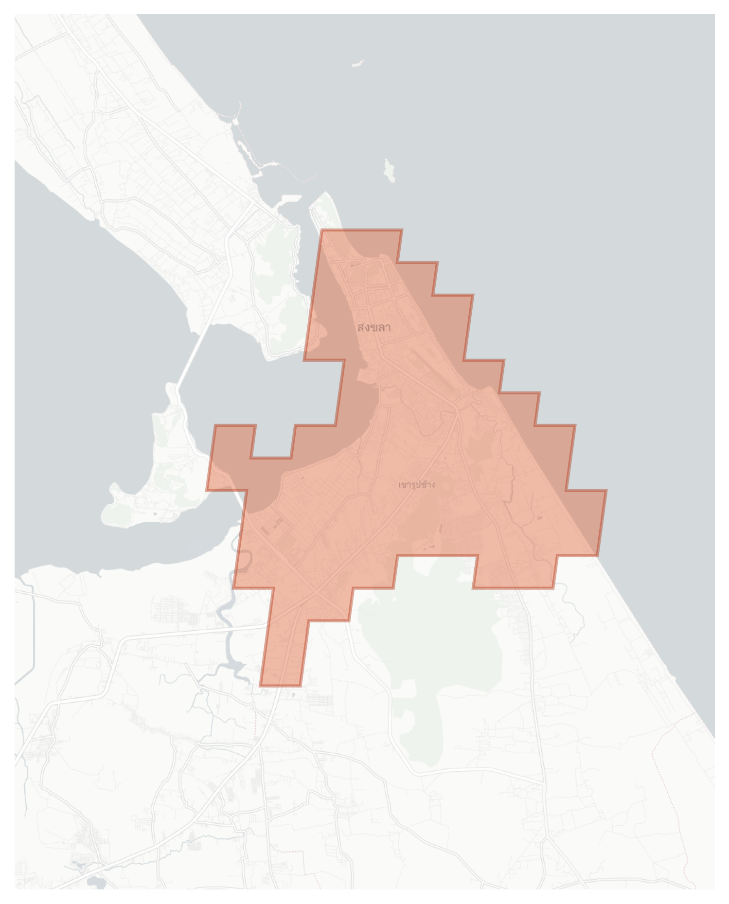 Songkhla geographic map