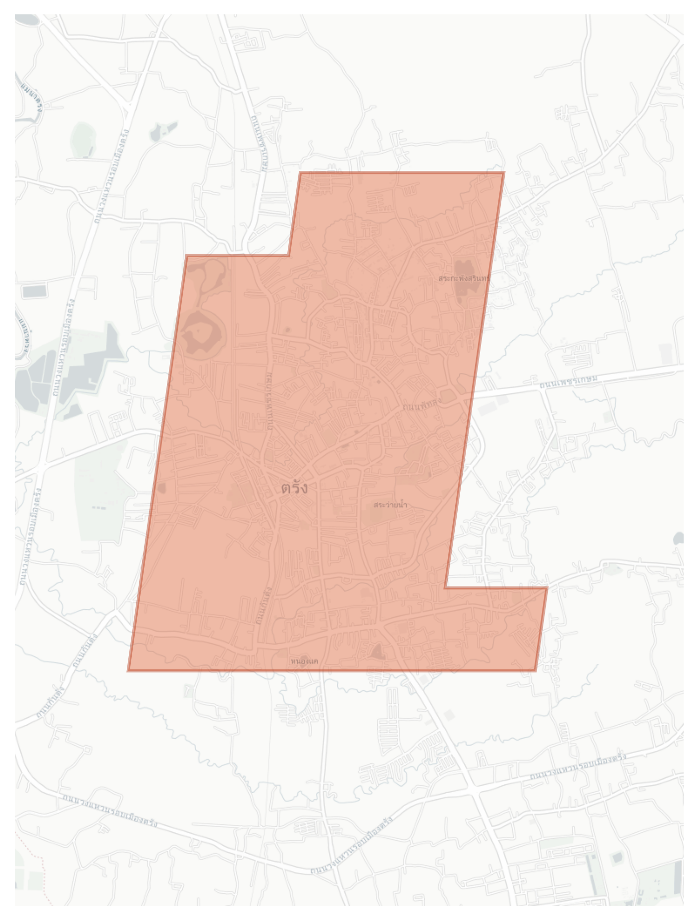 Trang geographic map