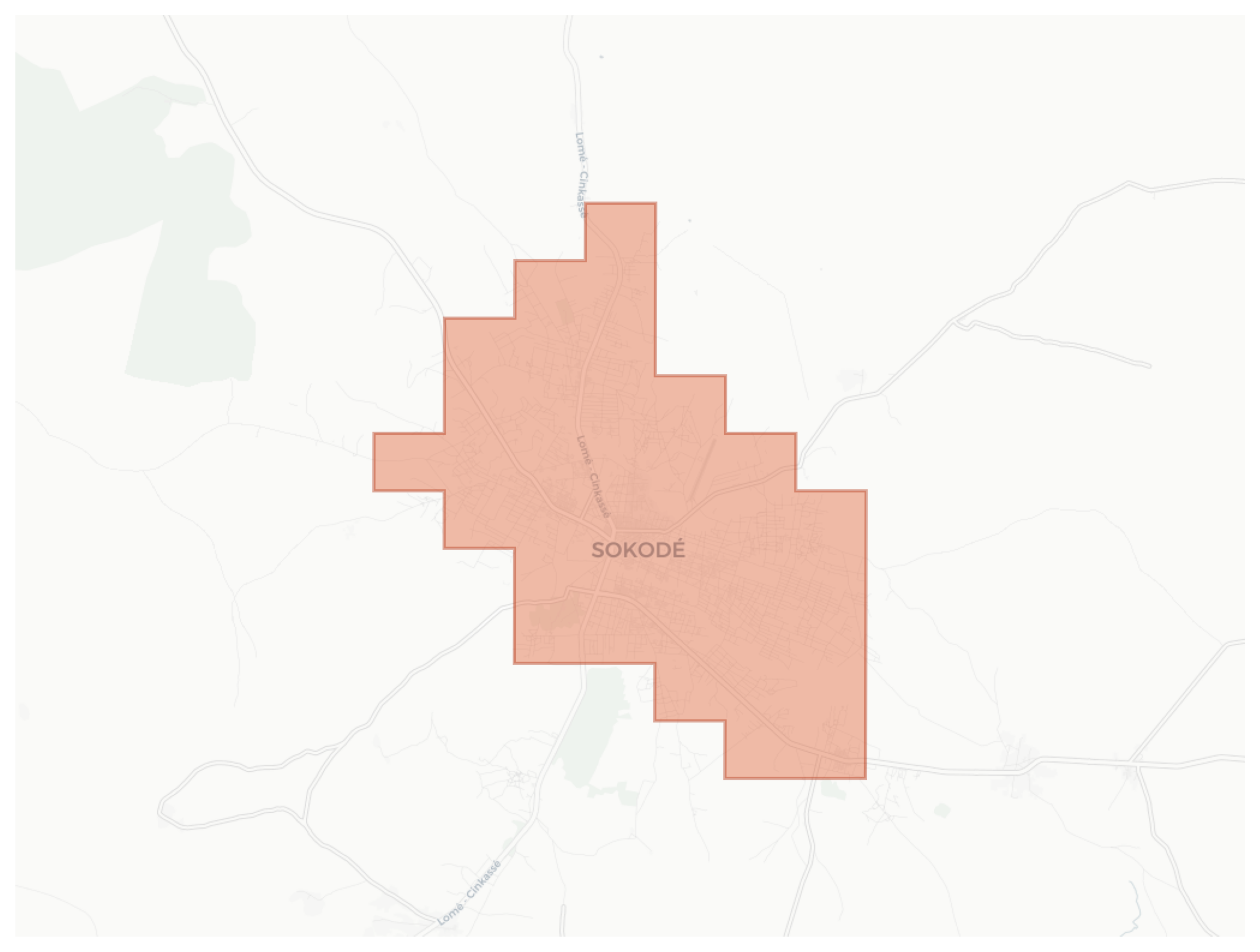 Sokodé geographic map