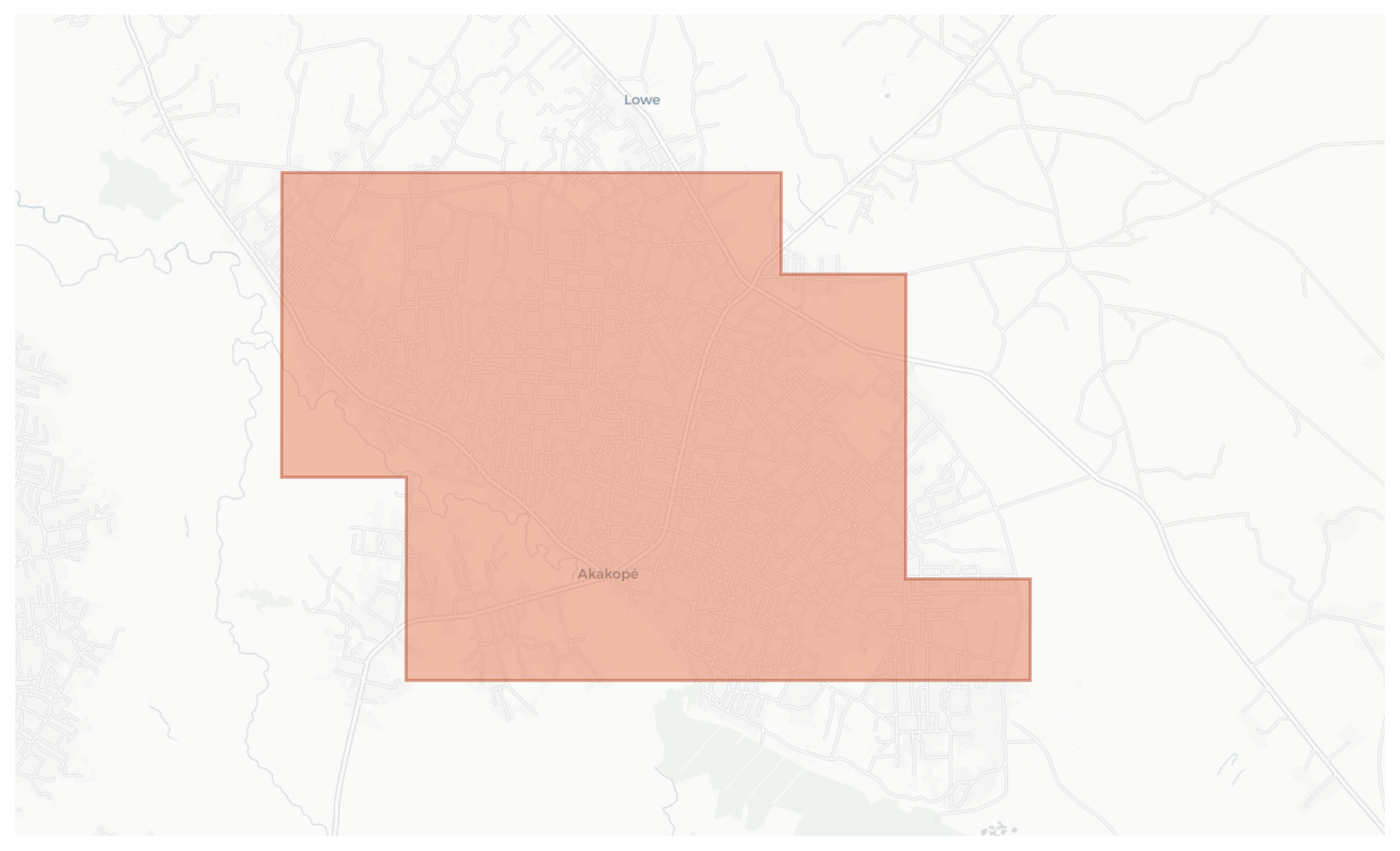 Akakopé geographic map