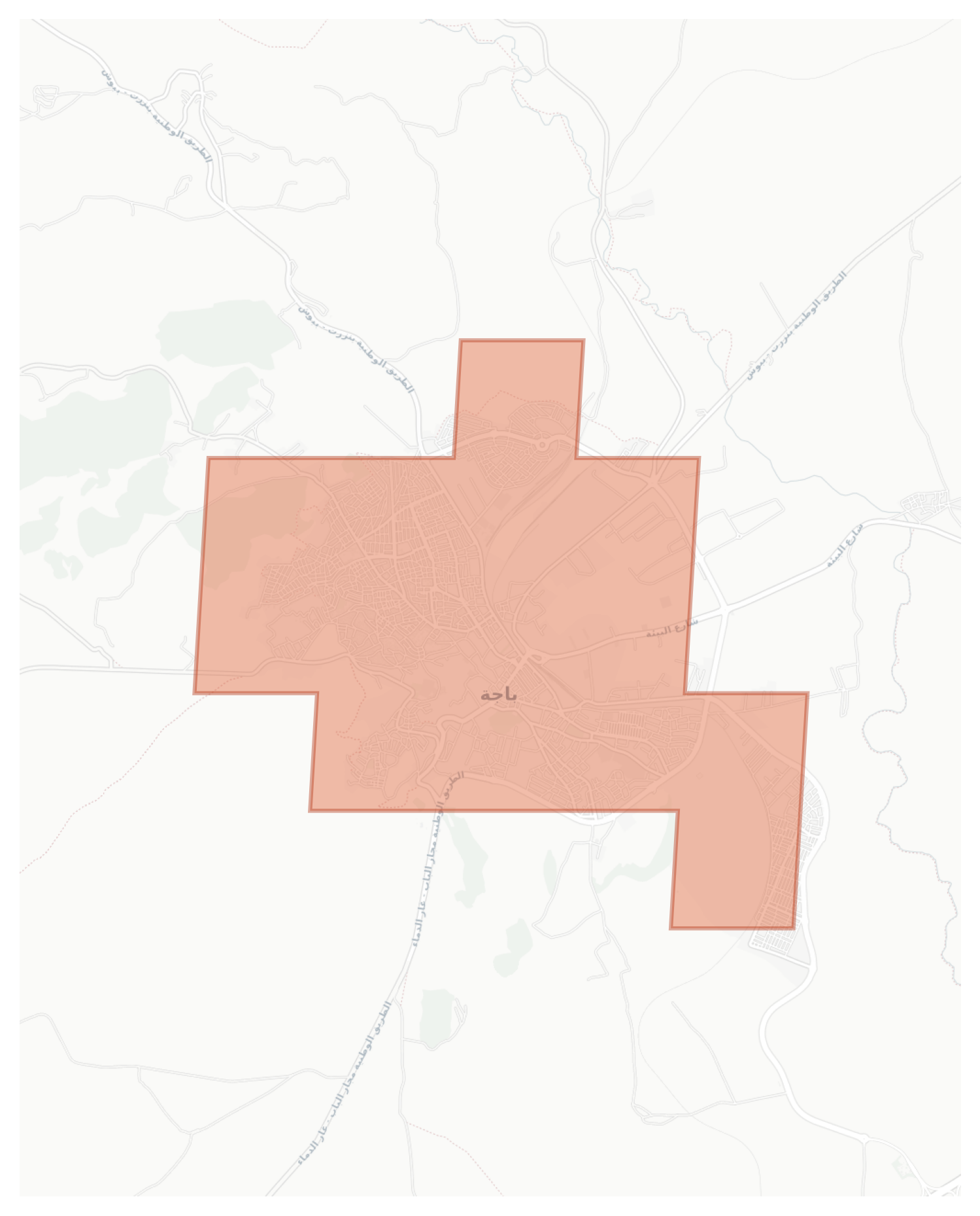 Béja geographic map