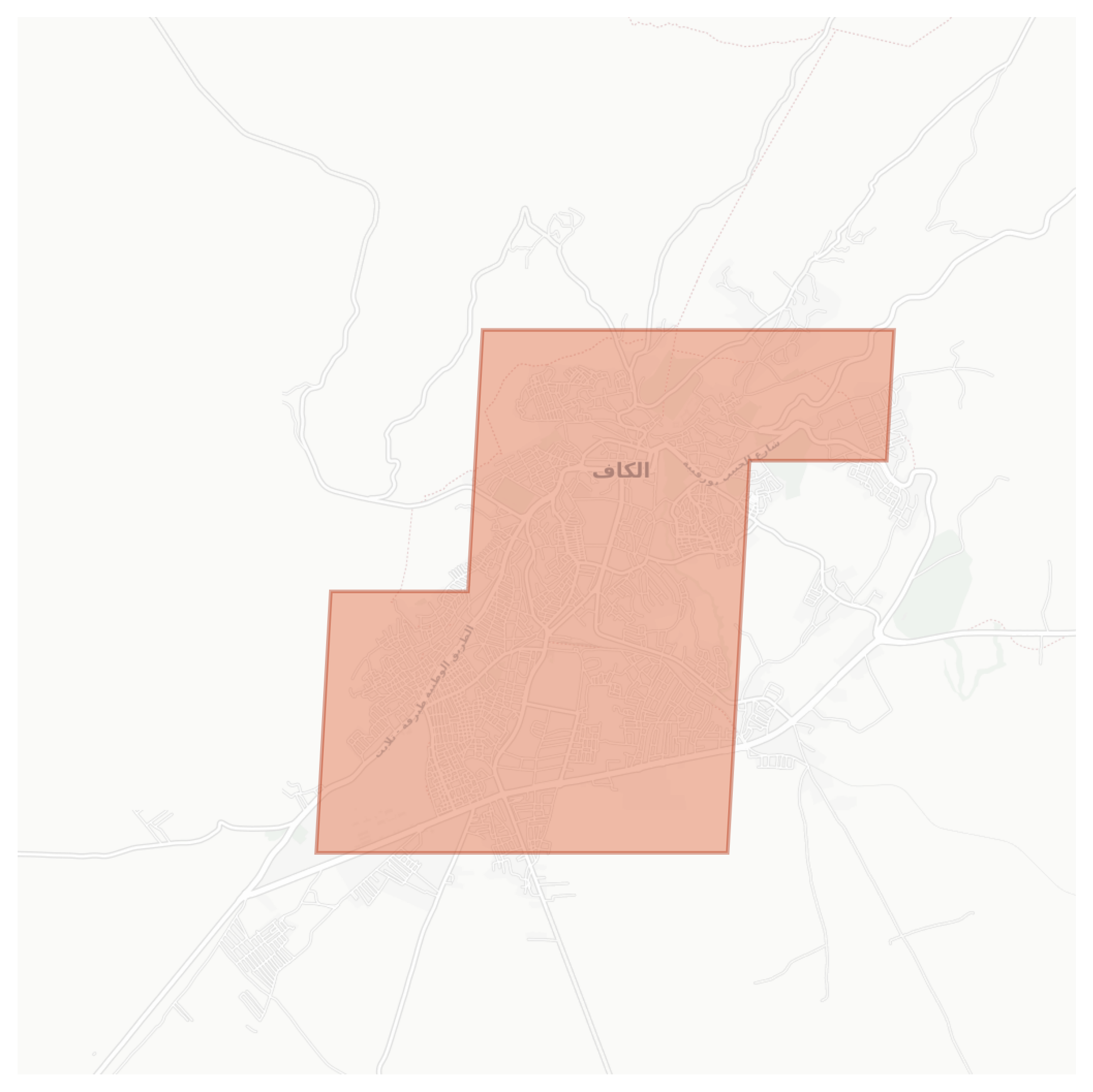 Al-Kaf geographic map