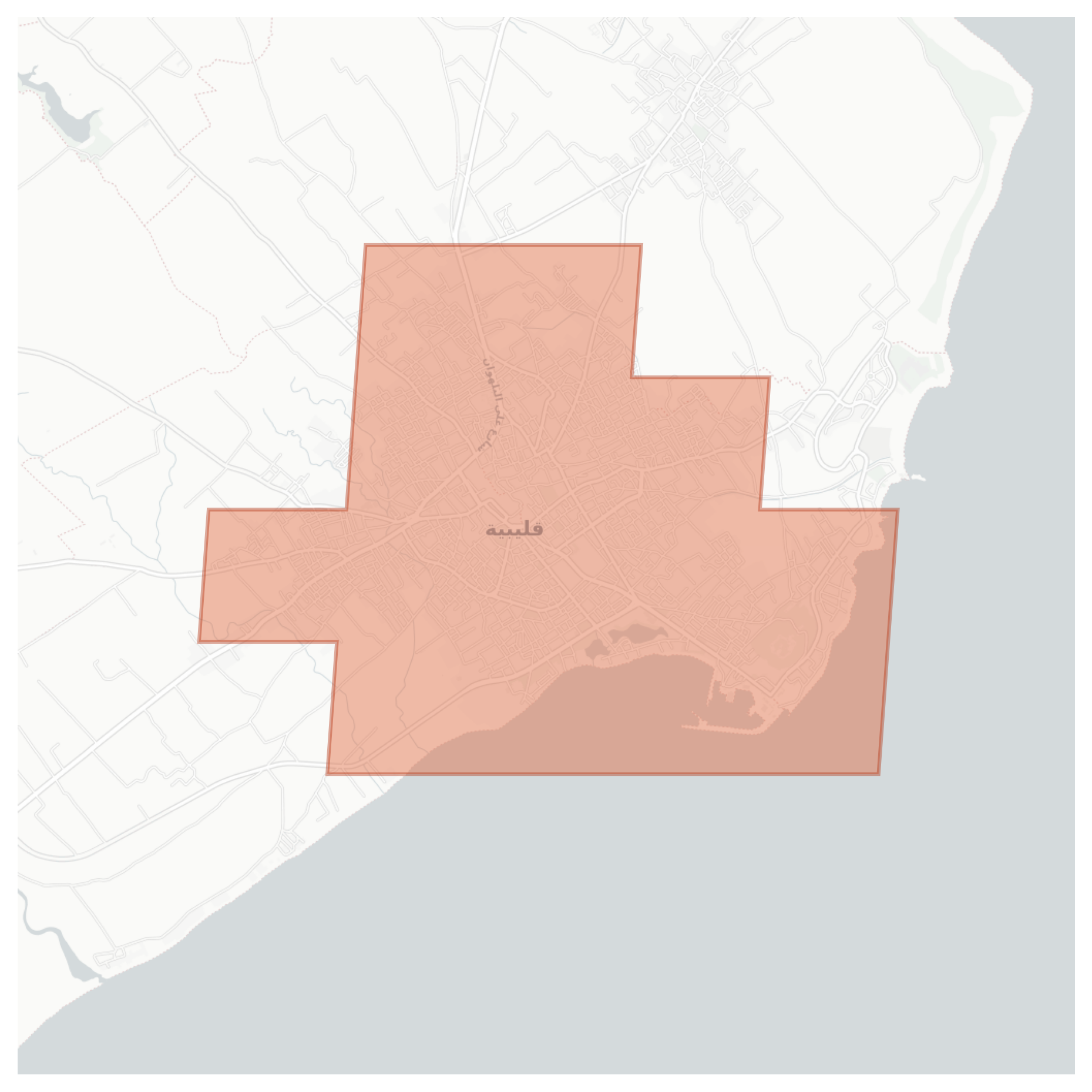 Kelibia geographic map