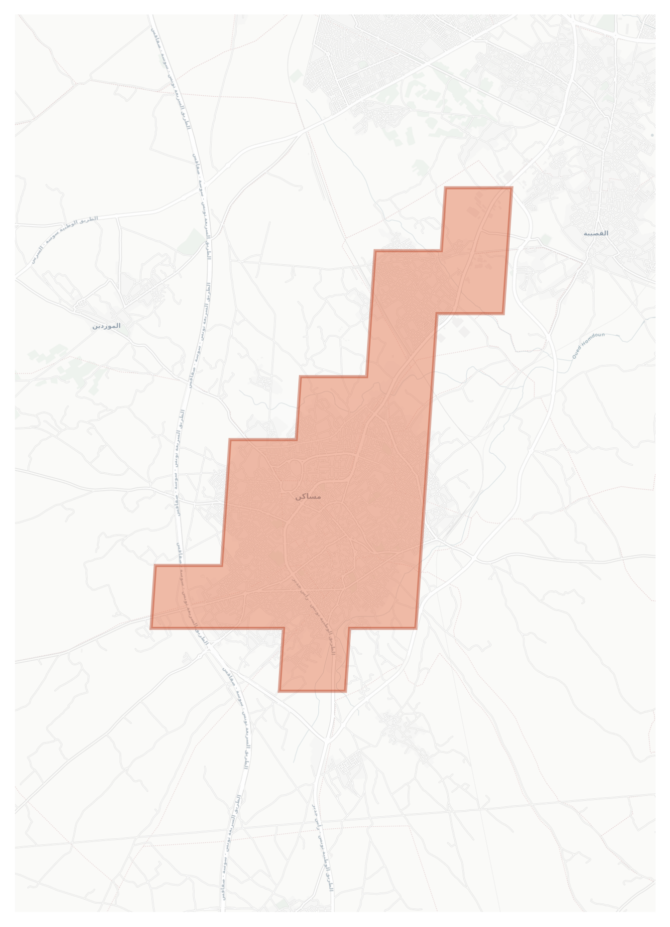 M'Saken geographic map