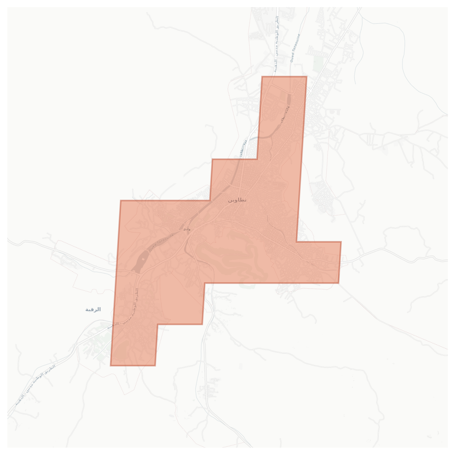 Tataouine geographic map