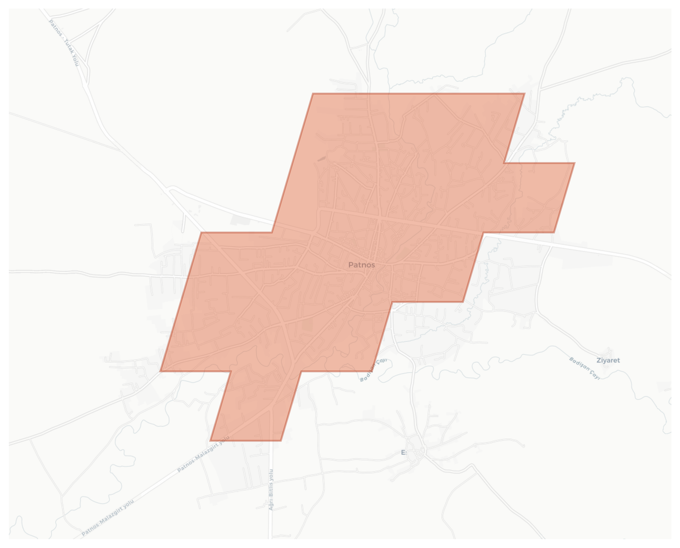 Patnos geographic map