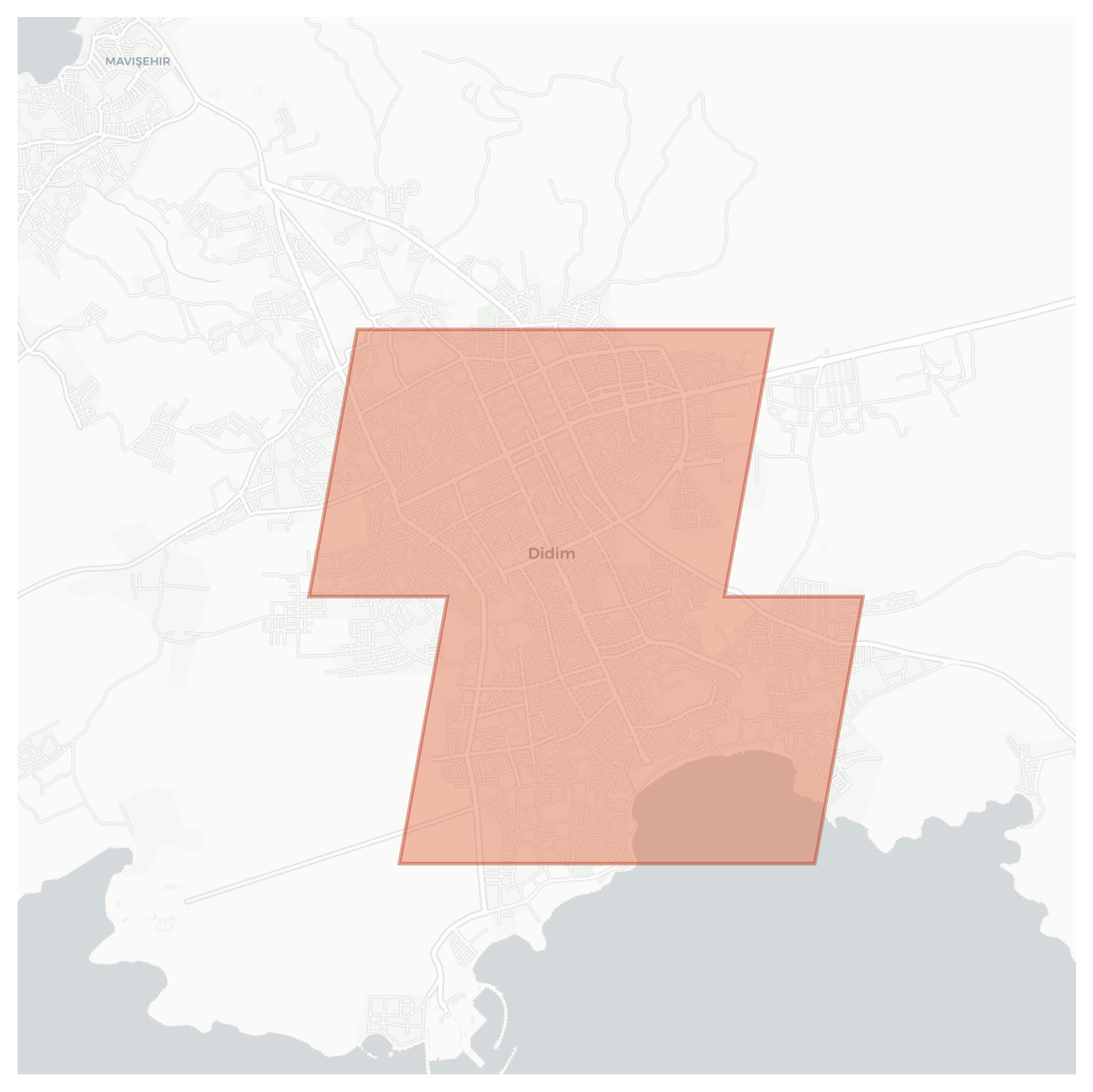 Didim geographic map