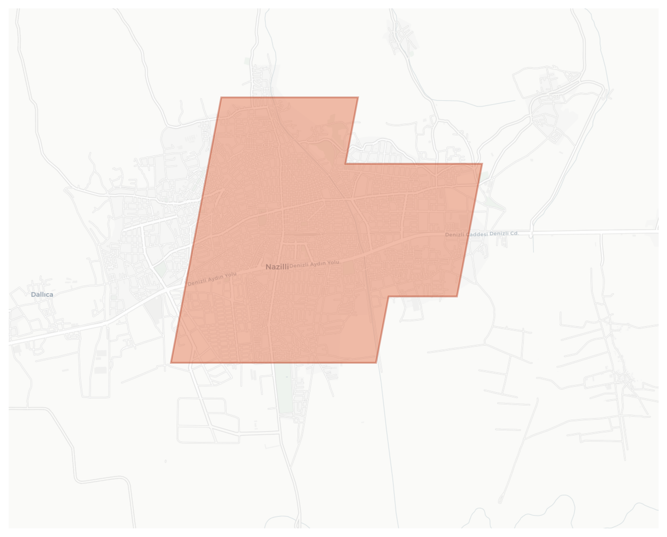 Nazilli geographic map
