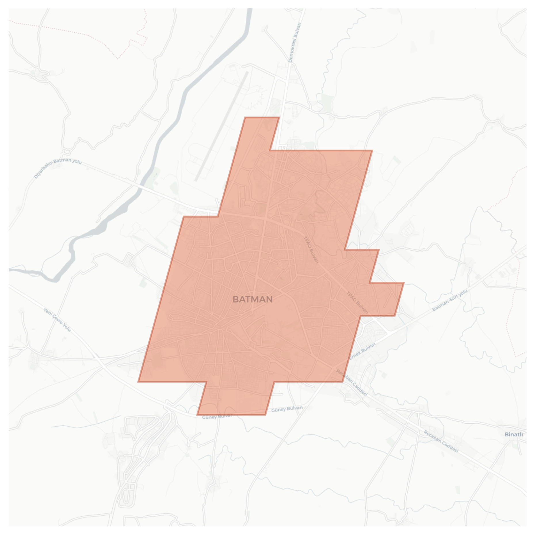 Batman geographic map